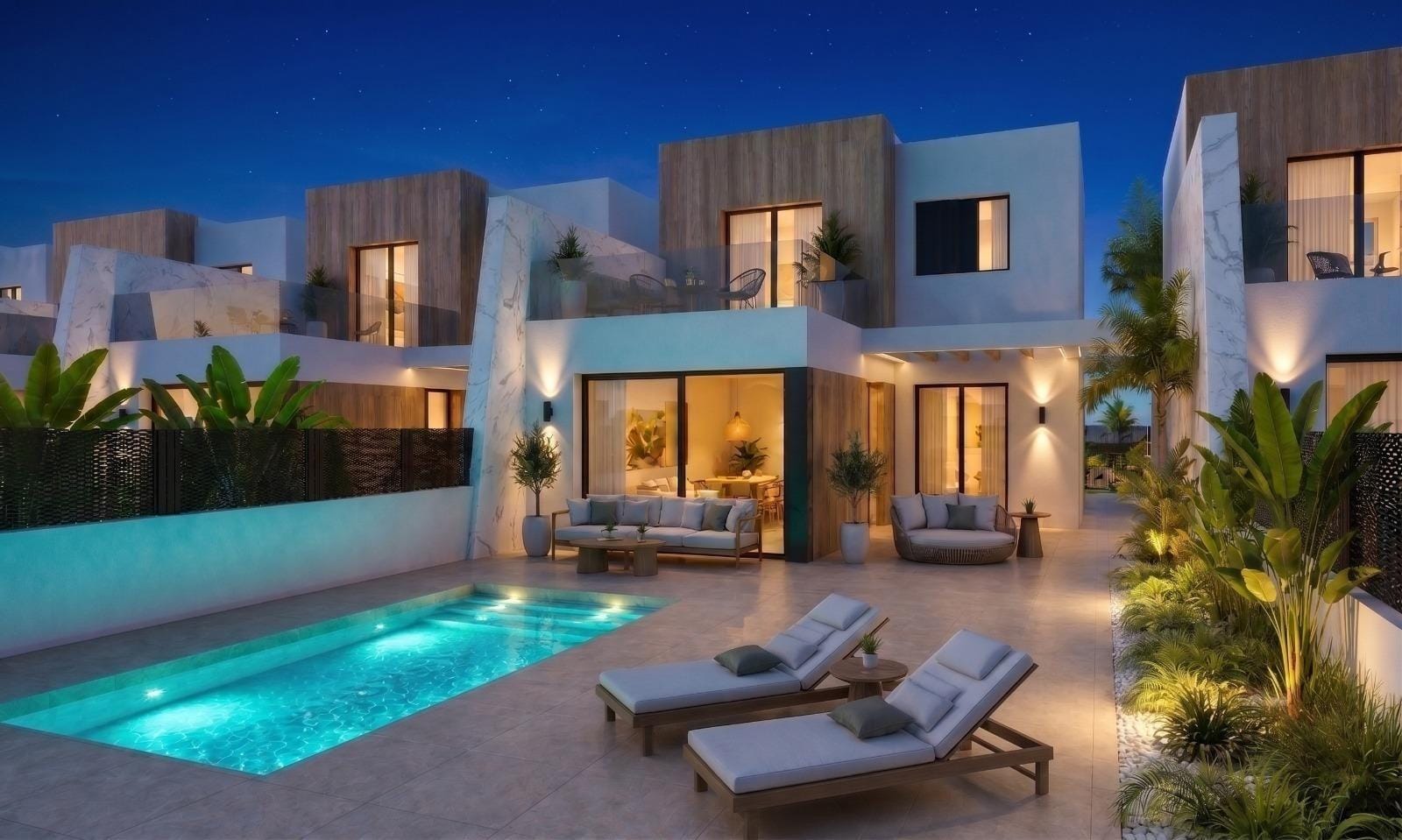 Welcoming 3 Bedroom Townhouse with Private Pool in Santa Rosalía Lake & Life Resort, Murcia
