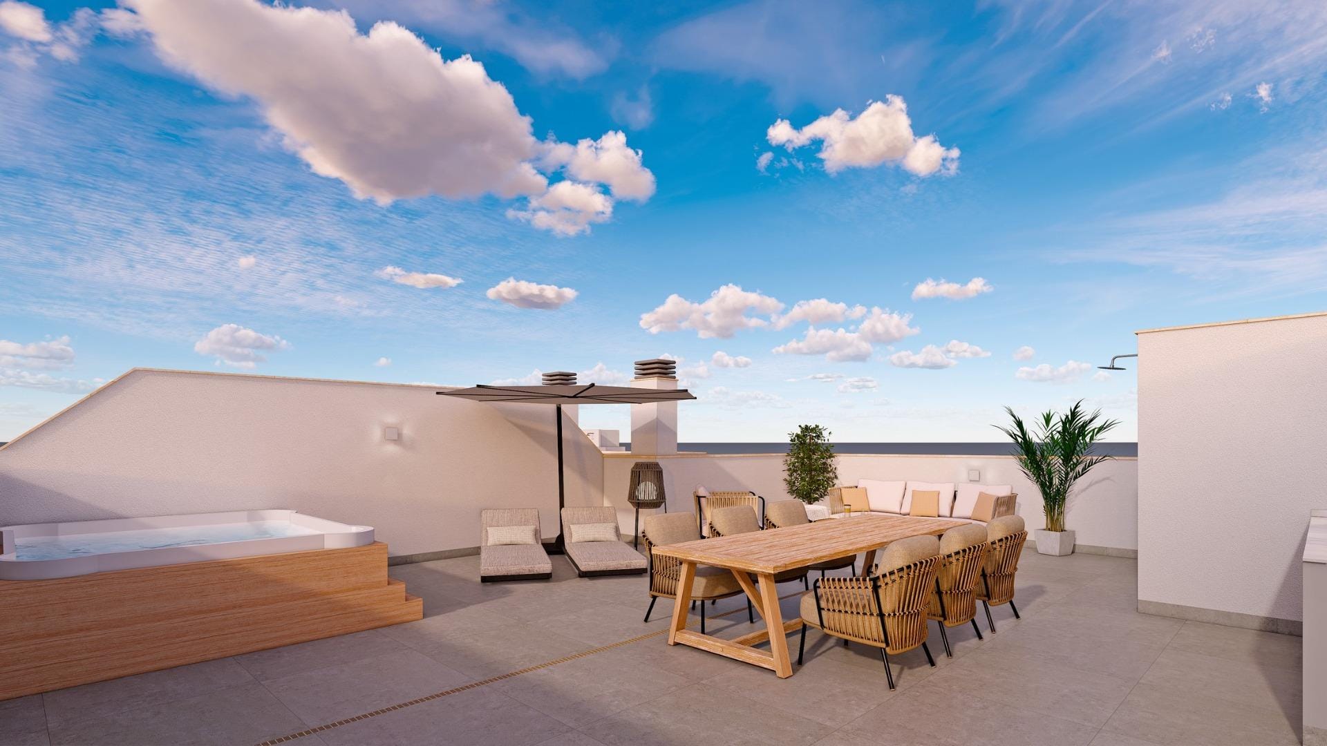 Seaside 3 Bedroom Ground Floor Apartment with Private Garden in Torre de la Horadada, Alicante