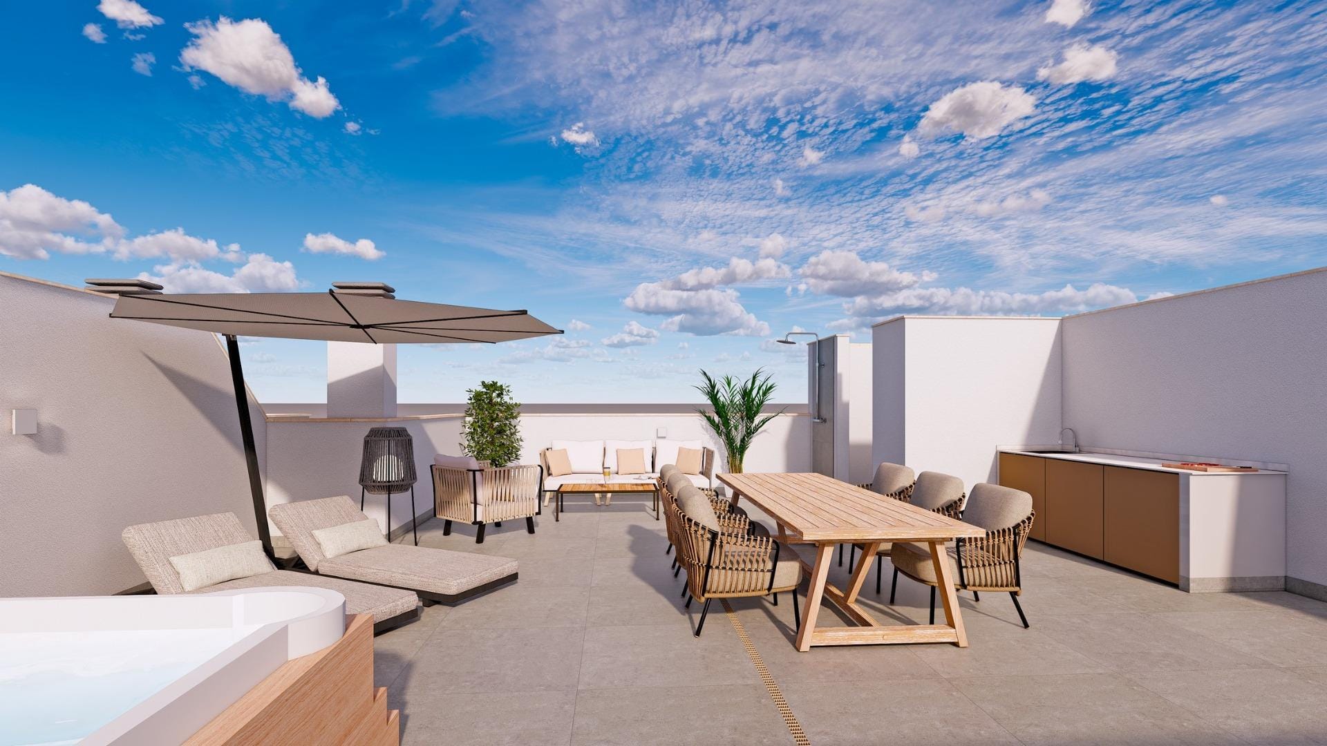 Elevated 3 Bedroom Penthouse with Private Solarium in Torre de la Horadada, Alicante