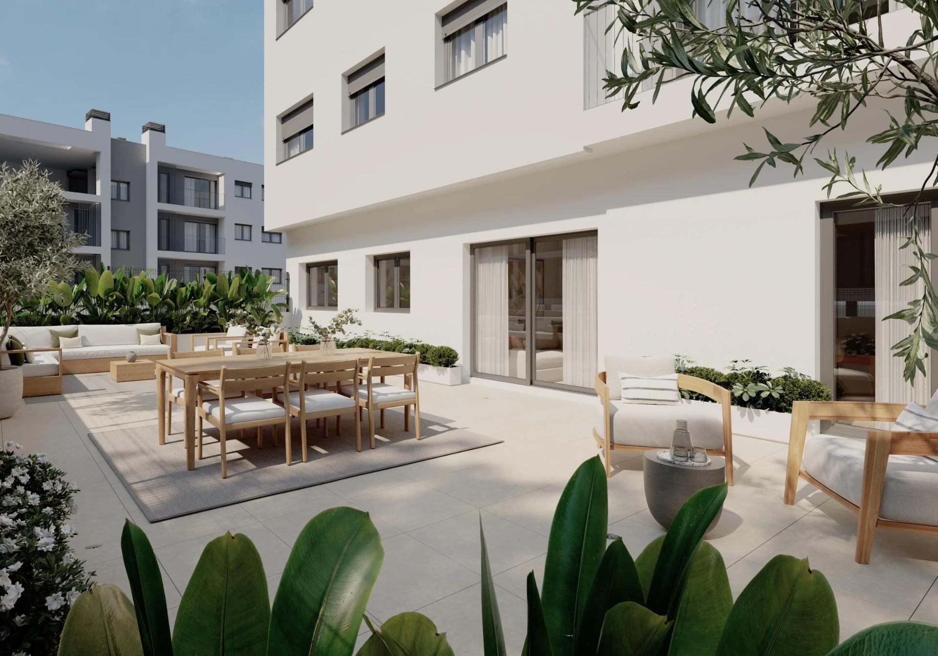 New-Residential-Development-in-Alicante-with-Open-Views-3 Contemporary 2 Bedroom Ground Floor Apartment with Communal Pool in San Agustín, Alicante