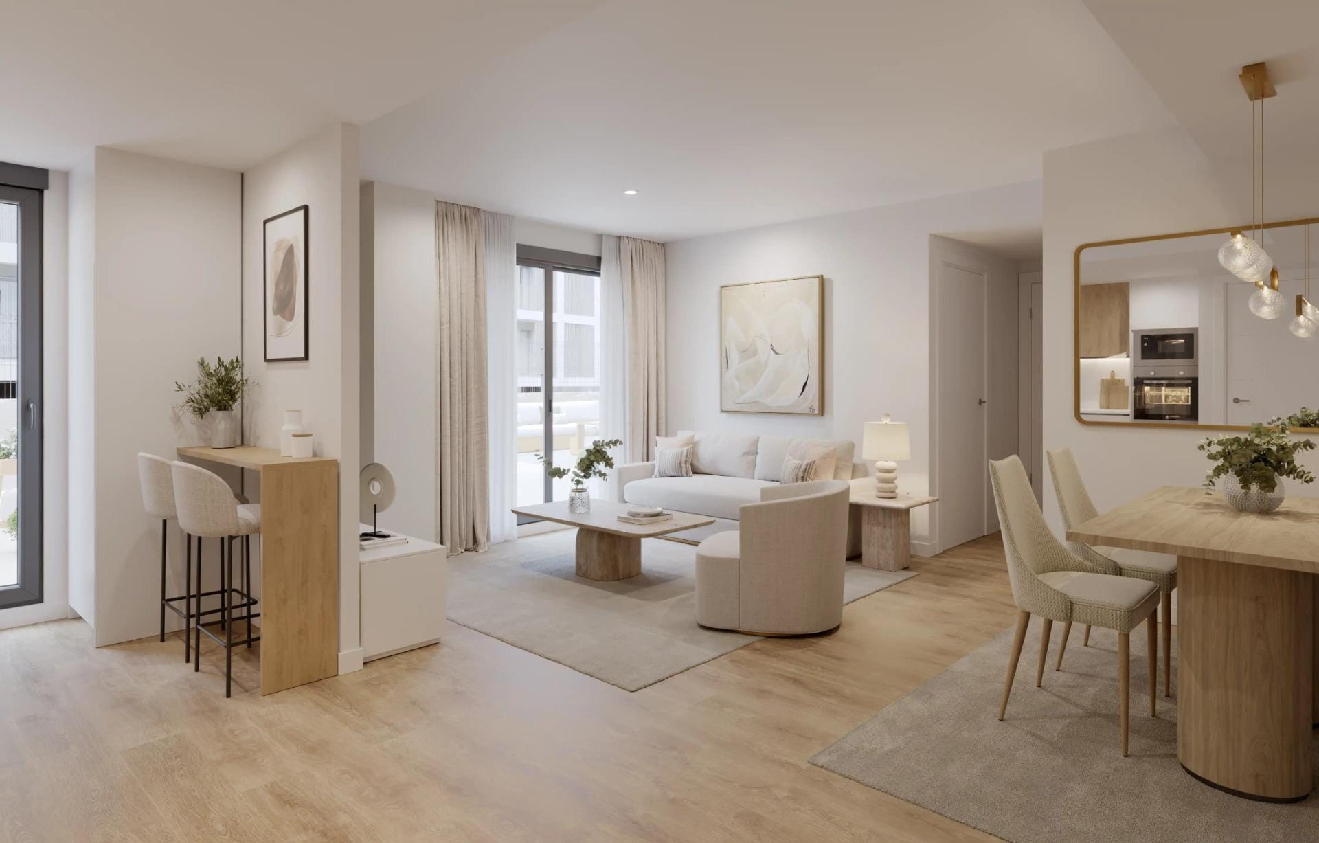 New-Residential-Development-in-Alicante-with-Open-Views-5 Contemporary 2 Bedroom Ground Floor Apartment with Communal Pool in San Agustín, Alicante