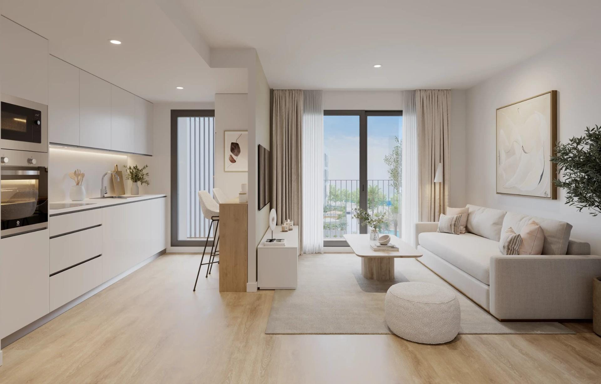 New-Residential-Development-in-Alicante-with-Open-Views-6 Contemporary 2 Bedroom Ground Floor Apartment with Communal Pool in San Agustín, Alicante