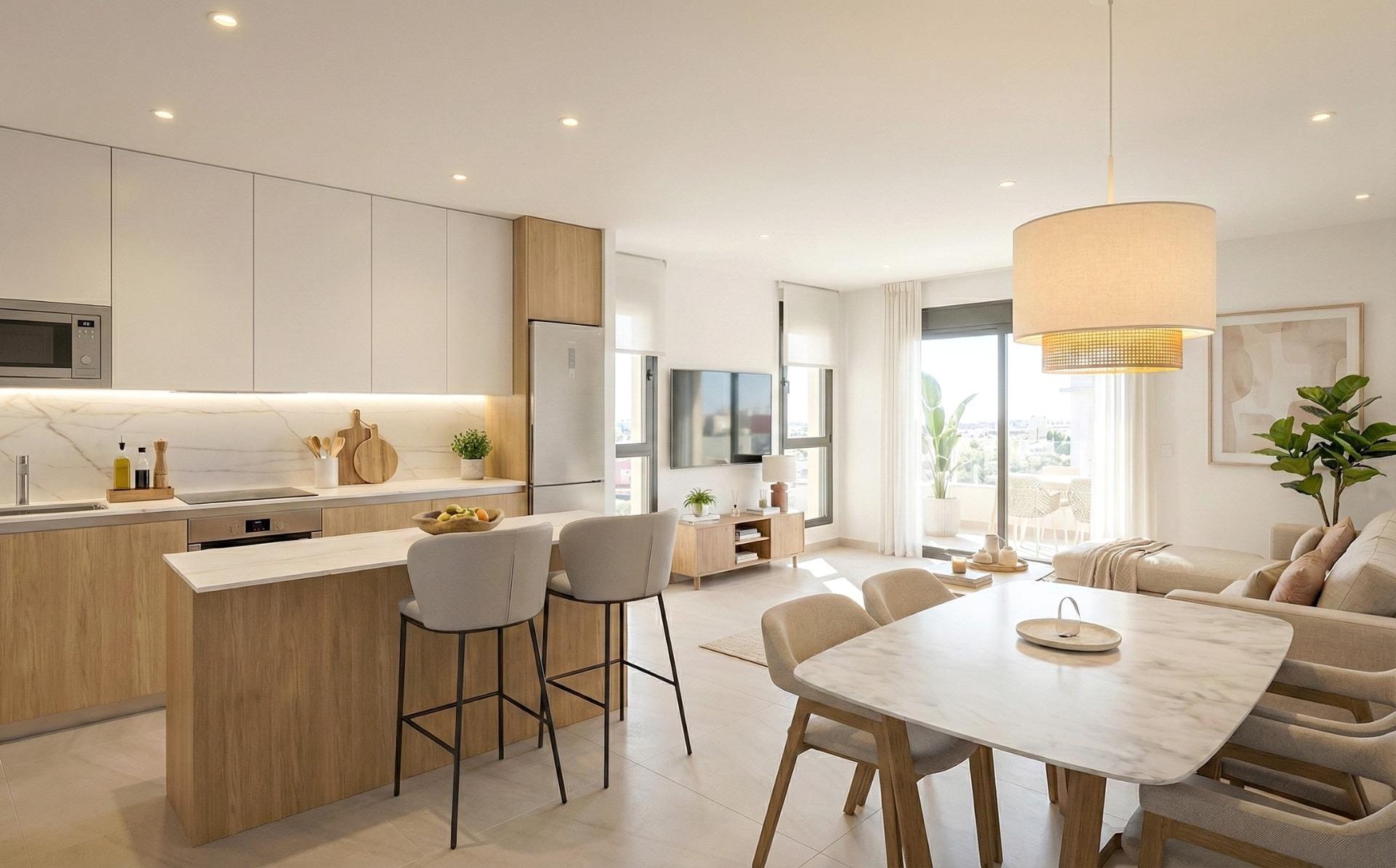 Spacious New Build 3 Bedroom Apartment with Terrace in Benijófar, Alicante