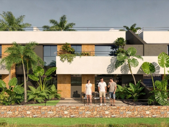 Ground-floor golf apartment terrace and private garden in Condado de Alhama Golf Resort