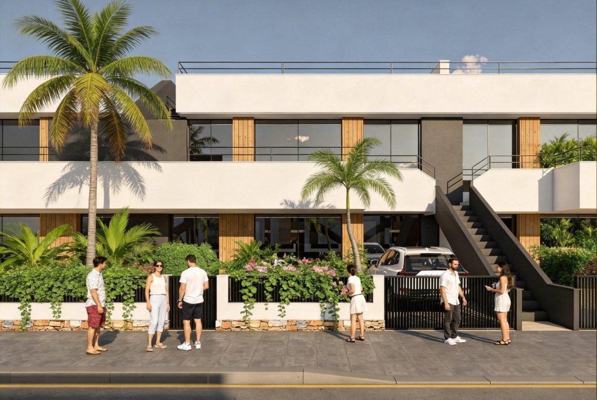 New build golf apartments with landscaped frontage in Condado de Alhama Golf Resort