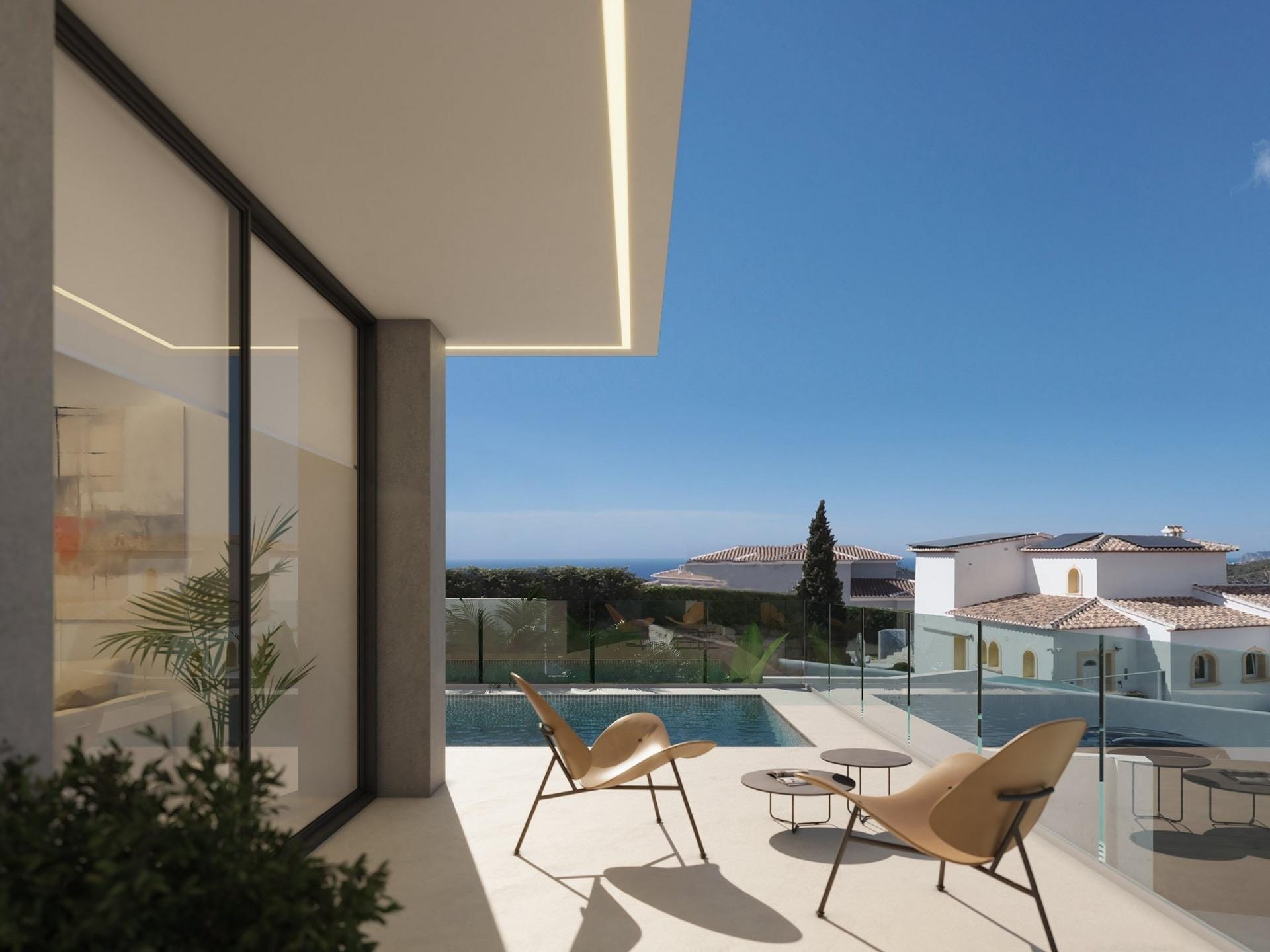 Light-Filled 3 Bedroom Villa with Private Pool and Sea Views in Cumbre del Sol, Benitachell, Alicante