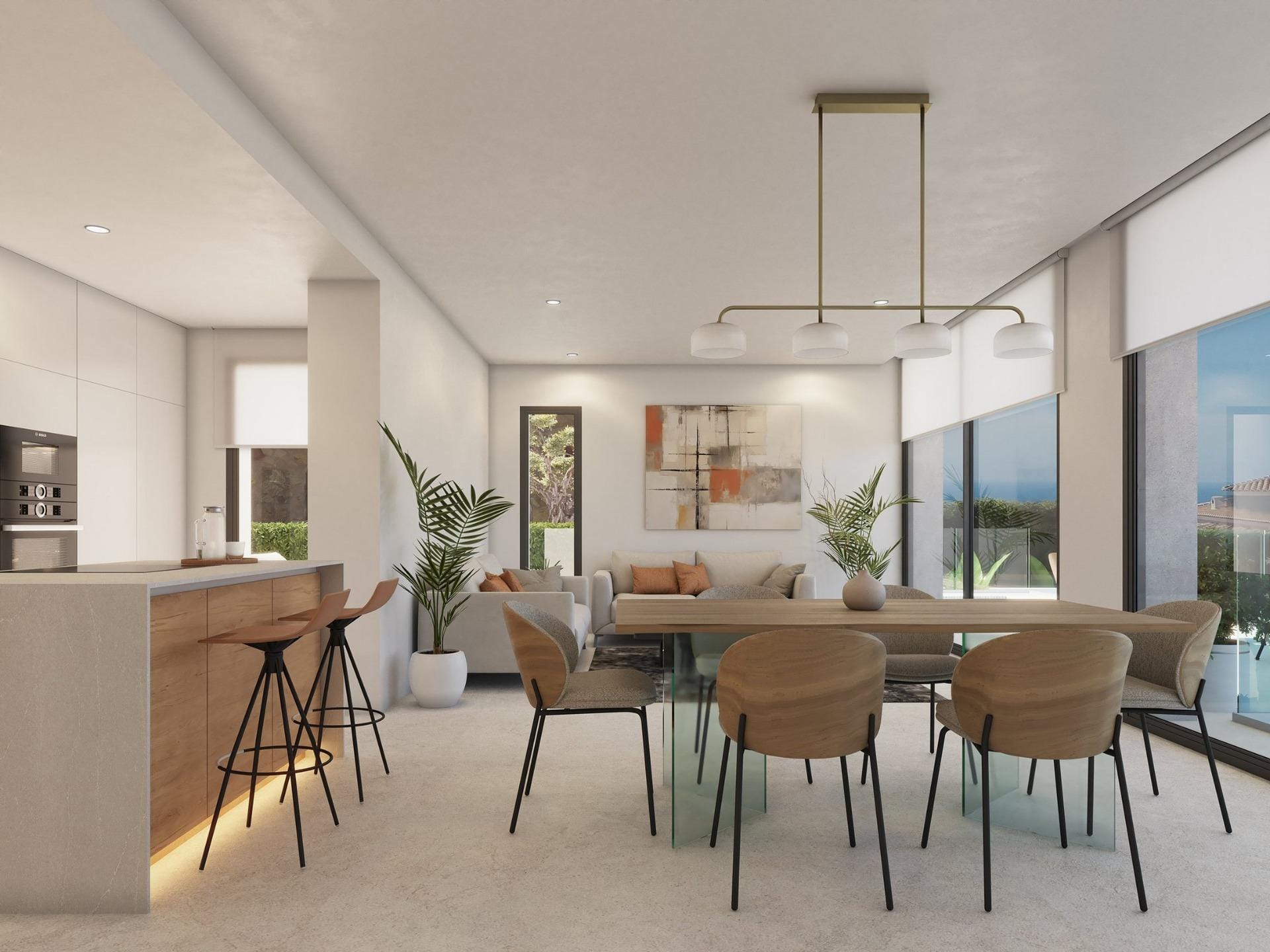 Light-Filled 3 Bedroom Villa with Private Pool and Sea Views in Cumbre del Sol, Benitachell, Alicante