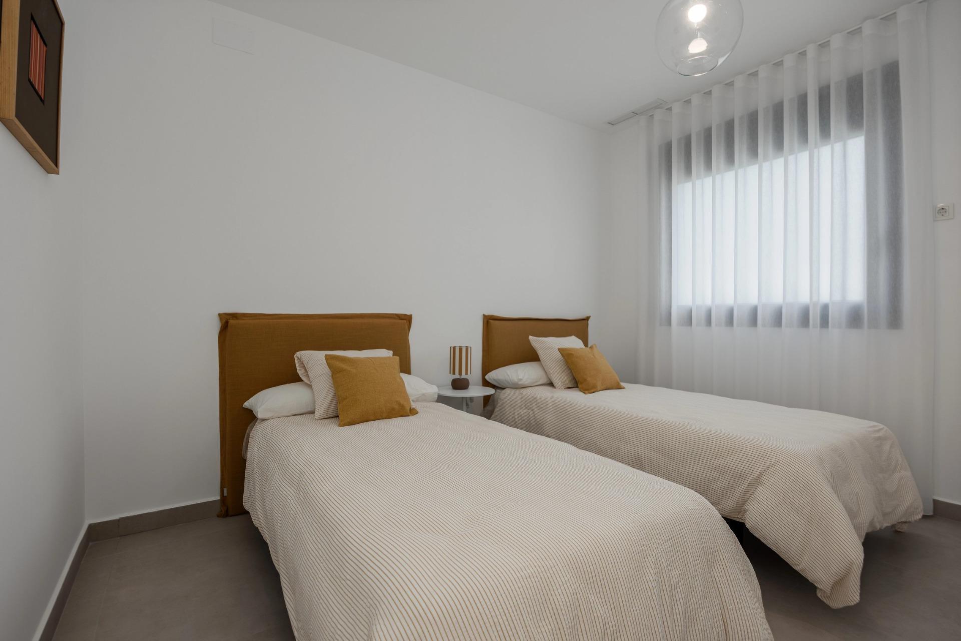 Unique-Investment-Opportunity-in-Villajoyosa-Costa-Blanca-North-16 Second twin bedroom in the 3 bedroom apartment