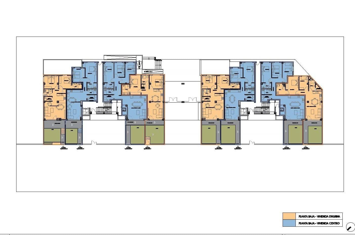 Unique-Investment-Opportunity-in-Villajoyosa-Costa-Blanca-North-20 Ground-floor layout of the Villajoyosa apartment development