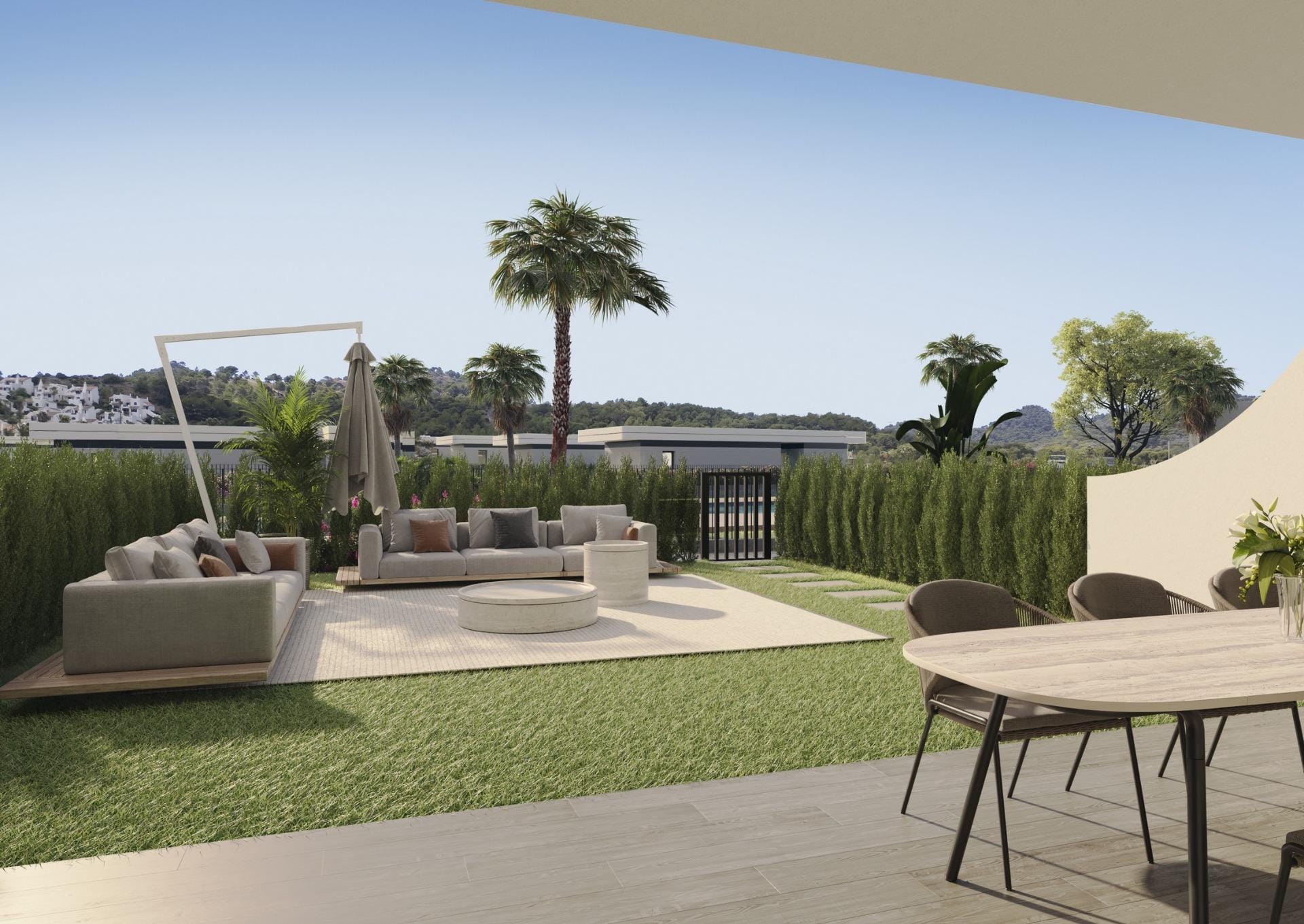 A-residential-development-comprising-bungalows-terraced-houses-and-villas-at-La-Manga-Club-24 Scenic New Build 3 Bedroom Penthouse with Private Solarium in La Manga Club, Murcia