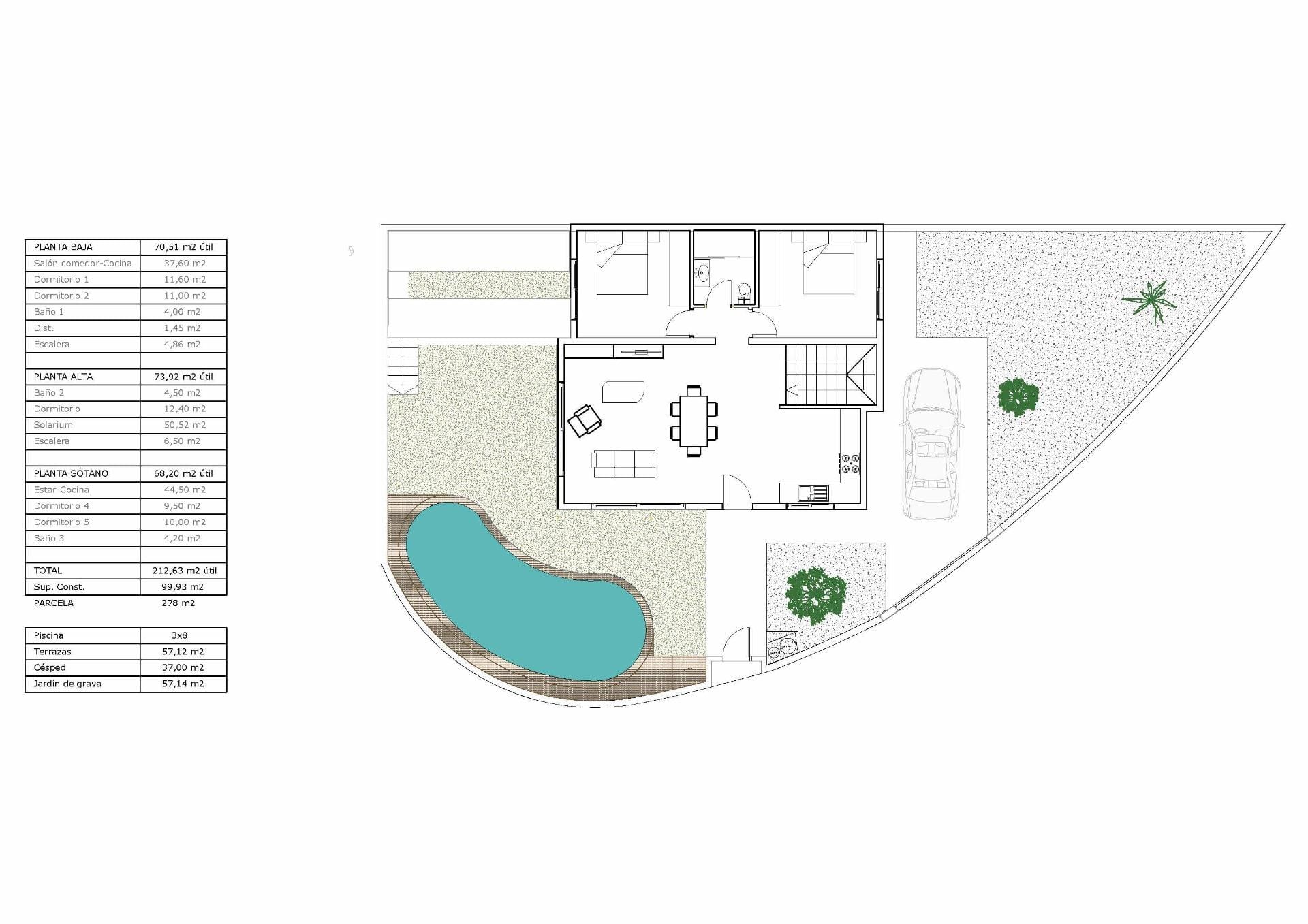 Key Ready 5 Bedroom Villa with Basement and Private Pool near La Marquesa Golf, Ciudad Quesada, Alicante