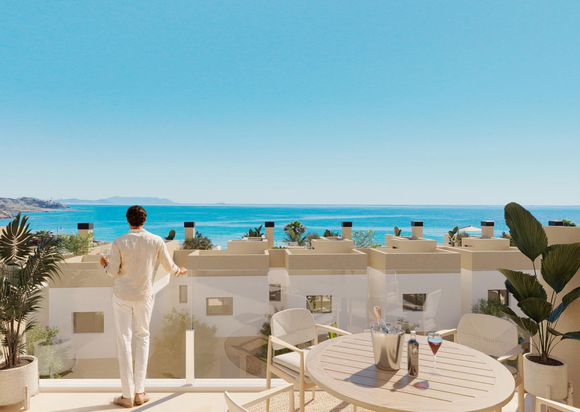 Exclusive-Frontline-Beach-Homes-in-El-Campello-Costa-Blanca-7 Elegant 3 Bedroom Semi-Detached House with Sea Views and Private Solarium in El Campello, Alicante