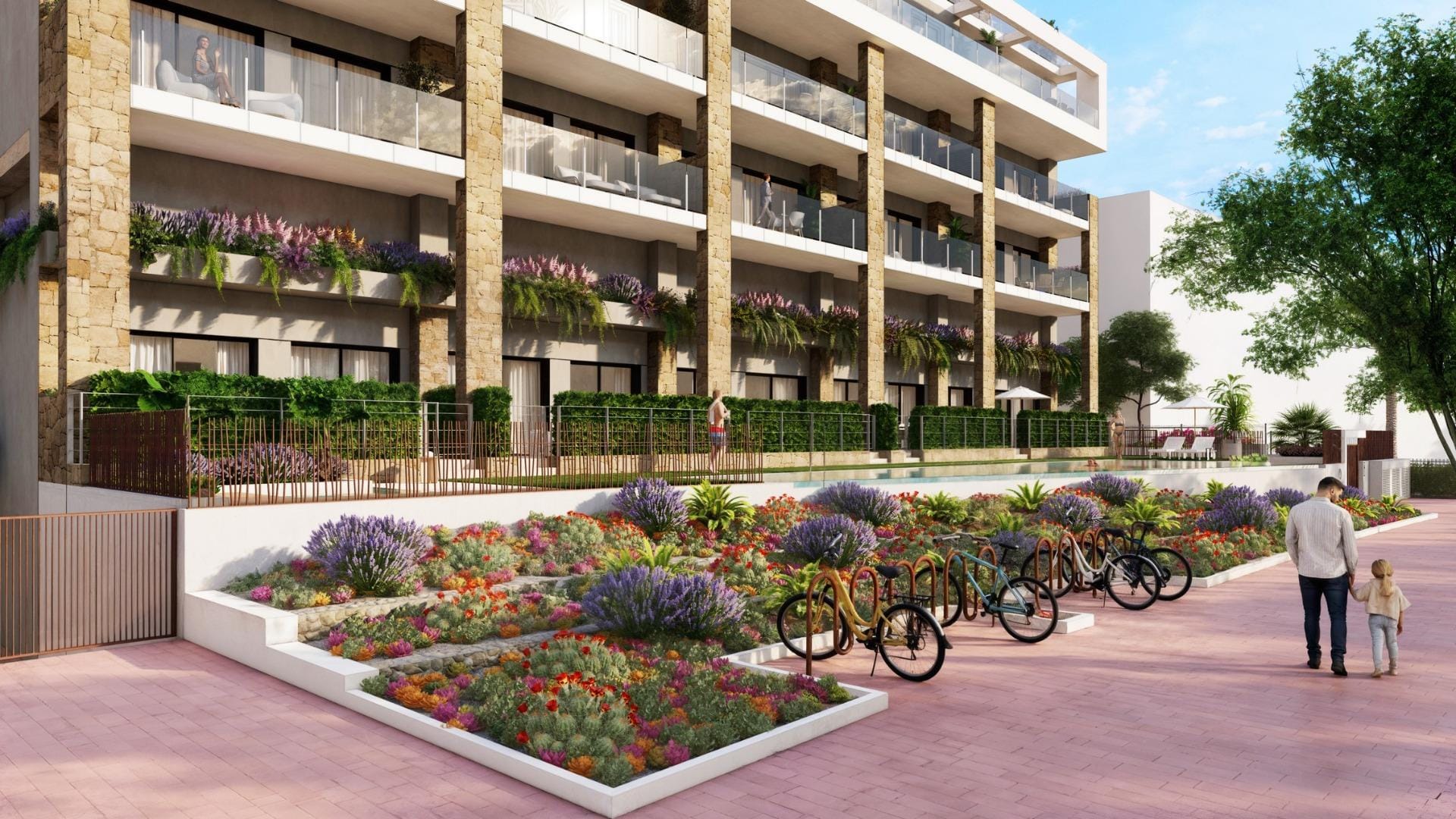 Mediterranean 2 Bedroom Second Floor Apartment with Sea Views in Villajoyosa, Alicante