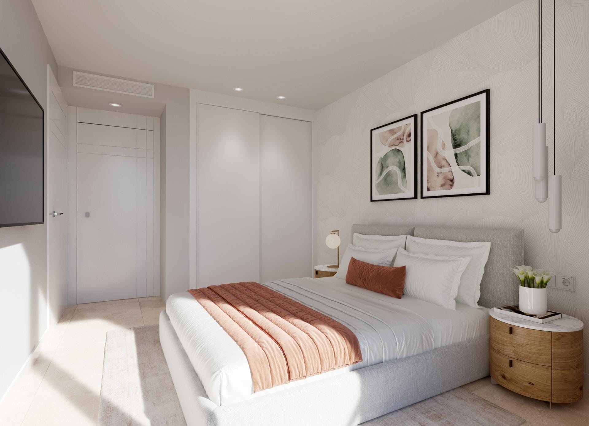 Mediterranean 2 Bedroom Second Floor Apartment with Sea Views in Villajoyosa, Alicante