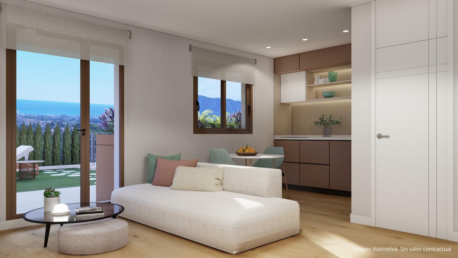 NEW-BUILD-RESIDENTIAL-COMPLEX-IN-LA-NUCIA-6 Scenic New Build 4 Bedroom Townhouse with Sea Views in La Nucia, Alicante