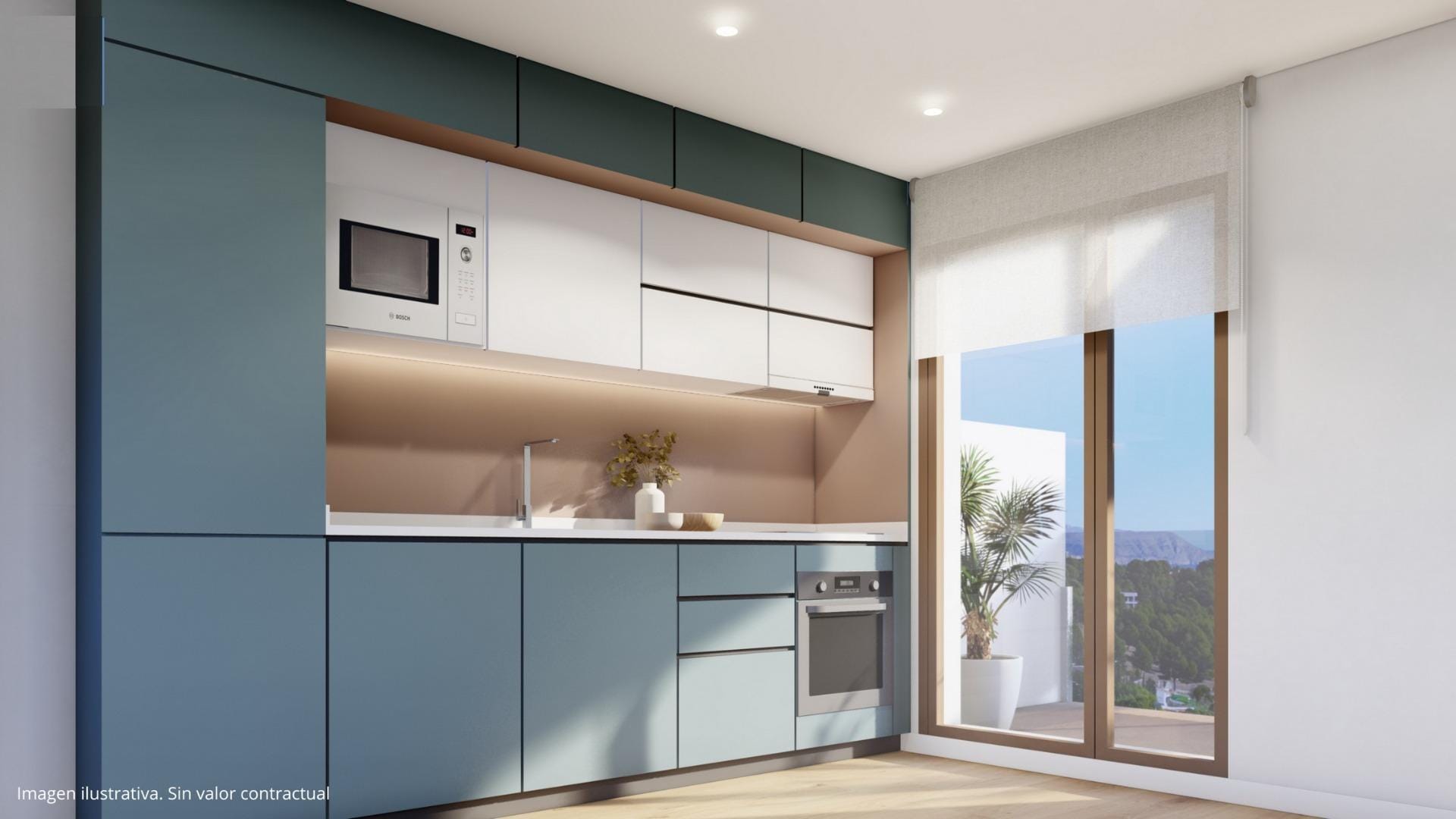 NEW-BUILD-RESIDENTIAL-COMPLEX-IN-LA-NUCIA-7 Scenic New Build 4 Bedroom Townhouse with Sea Views in La Nucia, Alicante