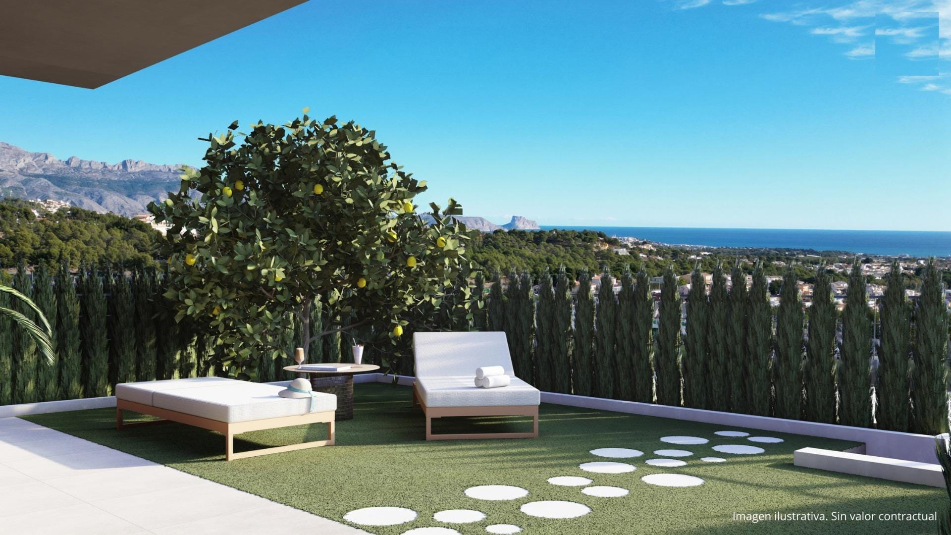 NEW-BUILD-RESIDENTIAL-COMPLEX-IN-LA-NUCIA-9 Scenic New Build 4 Bedroom Townhouse with Sea Views in La Nucia, Alicante