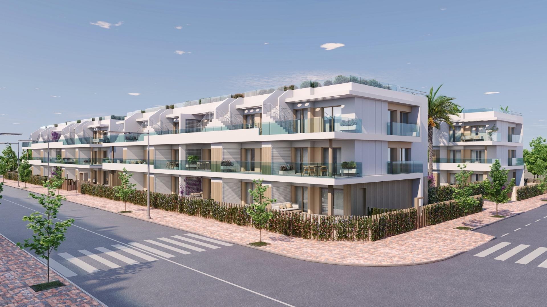 Appartement neuf de 2 chambres avec terrasse orientée au sud à Pilar de la Horadada, Alicante