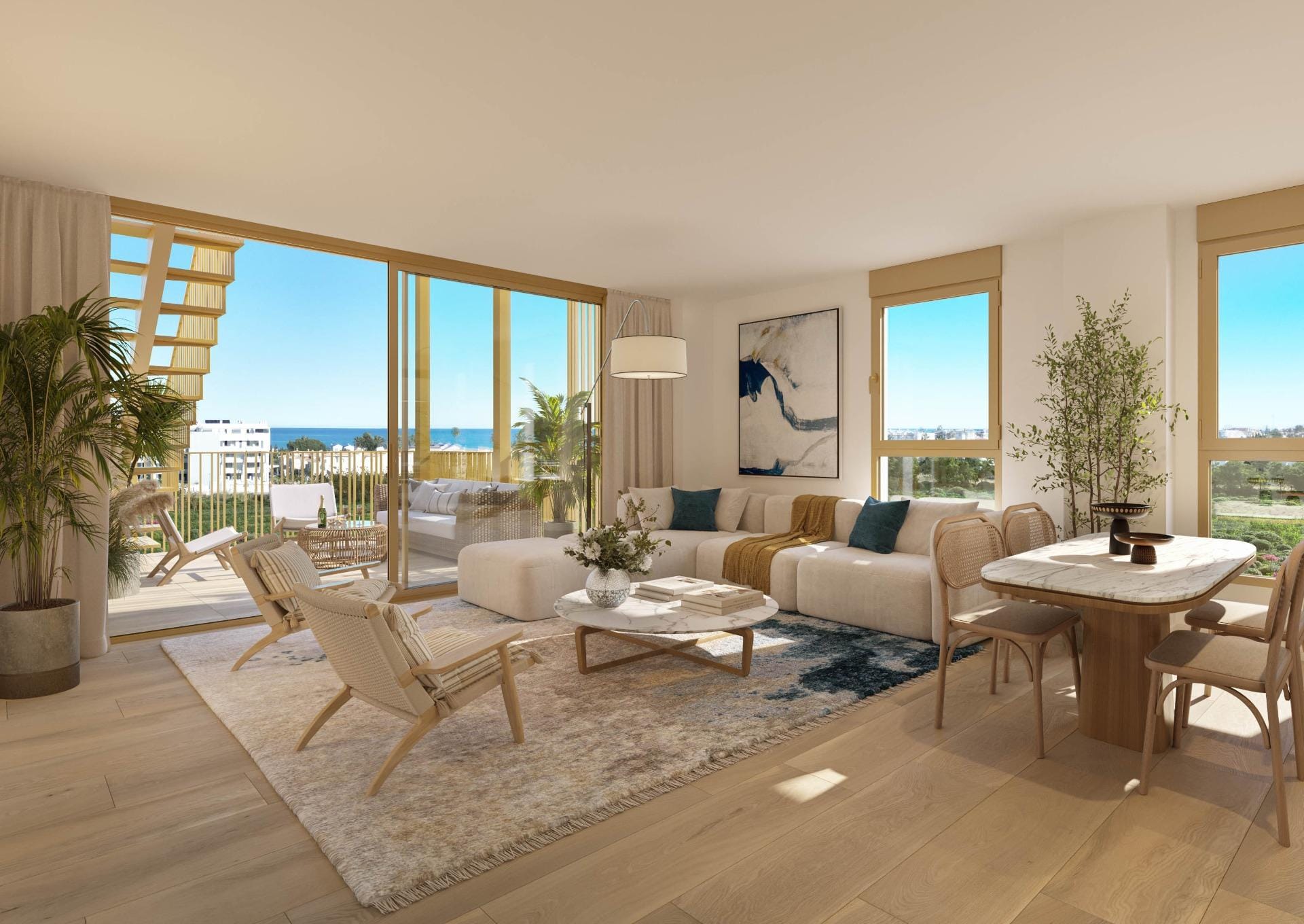 Elevated 3 Bedroom Penthouse with Private Solarium and Beach Club Access in El Vergel, Alicante