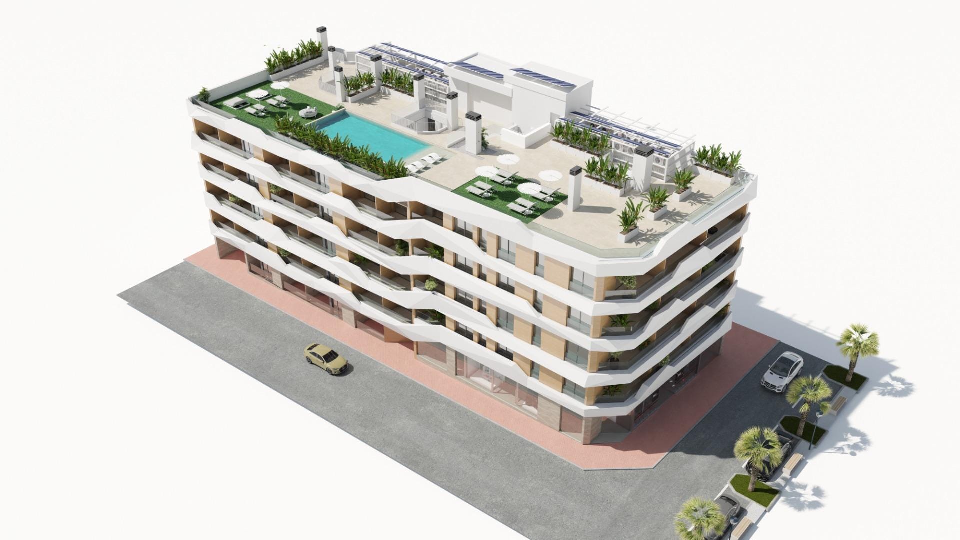 NEW-BUILD-RESIDENTIAL-IN-GUARDAMAR-DEL-SEGURA-18 Seaside Key Ready 2 Bedroom Penthouse with Communal Rooftop Pool in Guardamar del Segura, Alicante
