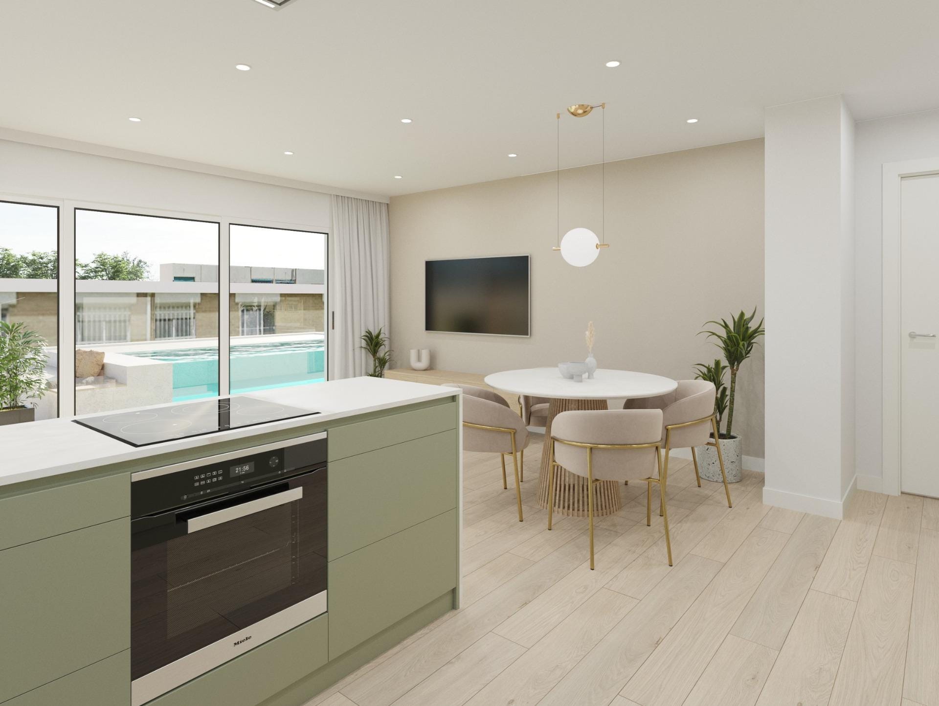 Mediterranean 1 Bedroom Penthouse with Private Pool in Guardamar del Segura, Alicante