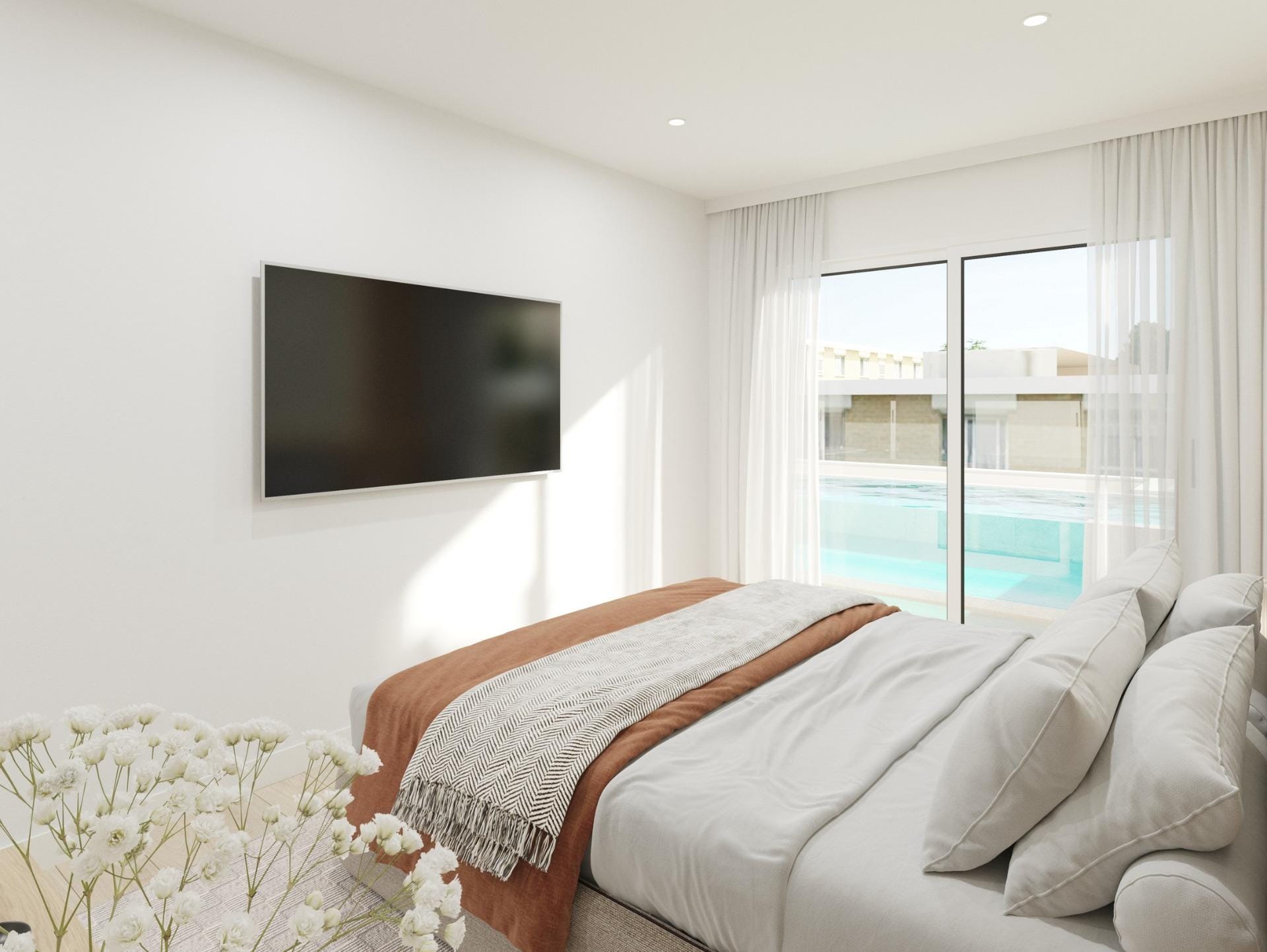 Mediterranean 1 Bedroom Penthouse with Private Pool in Guardamar del Segura, Alicante