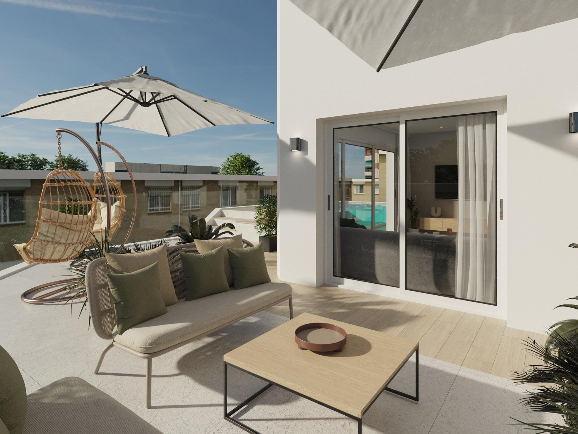 Mediterranean 1 Bedroom Penthouse with Private Pool in Guardamar del Segura, Alicante