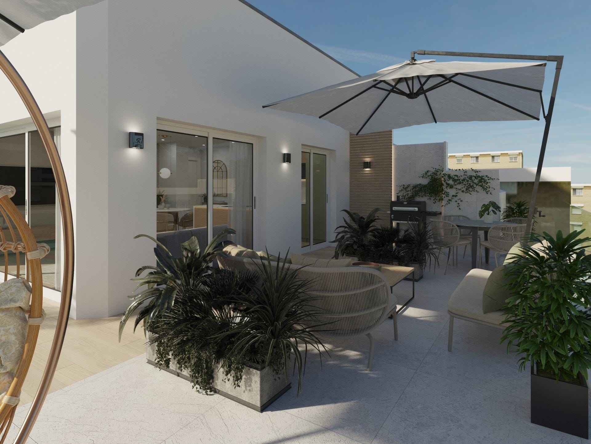 Mediterranean 1 Bedroom Penthouse with Private Pool in Guardamar del Segura, Alicante
