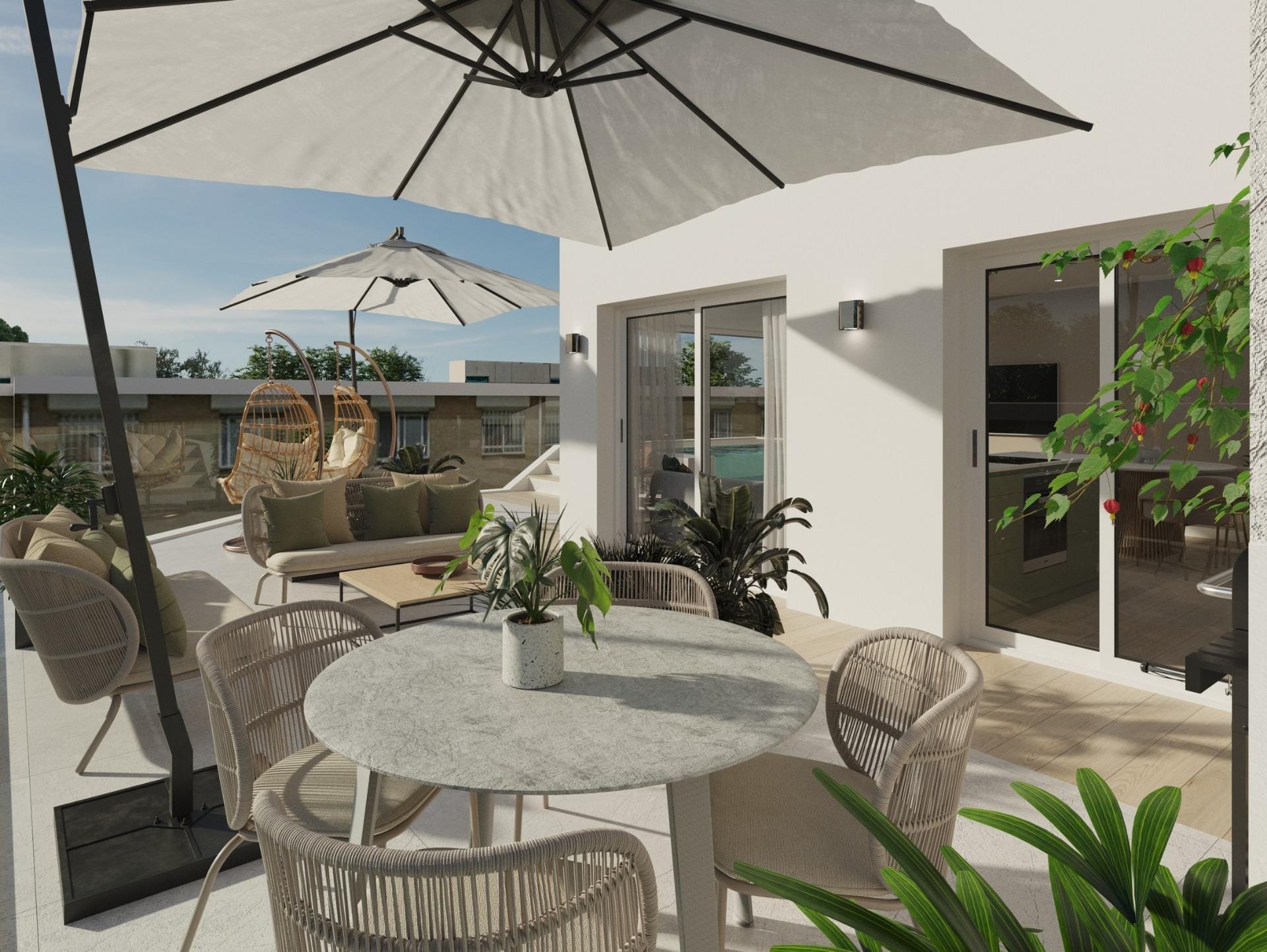 Mediterranean 1 Bedroom Penthouse with Private Pool in Guardamar del Segura, Alicante