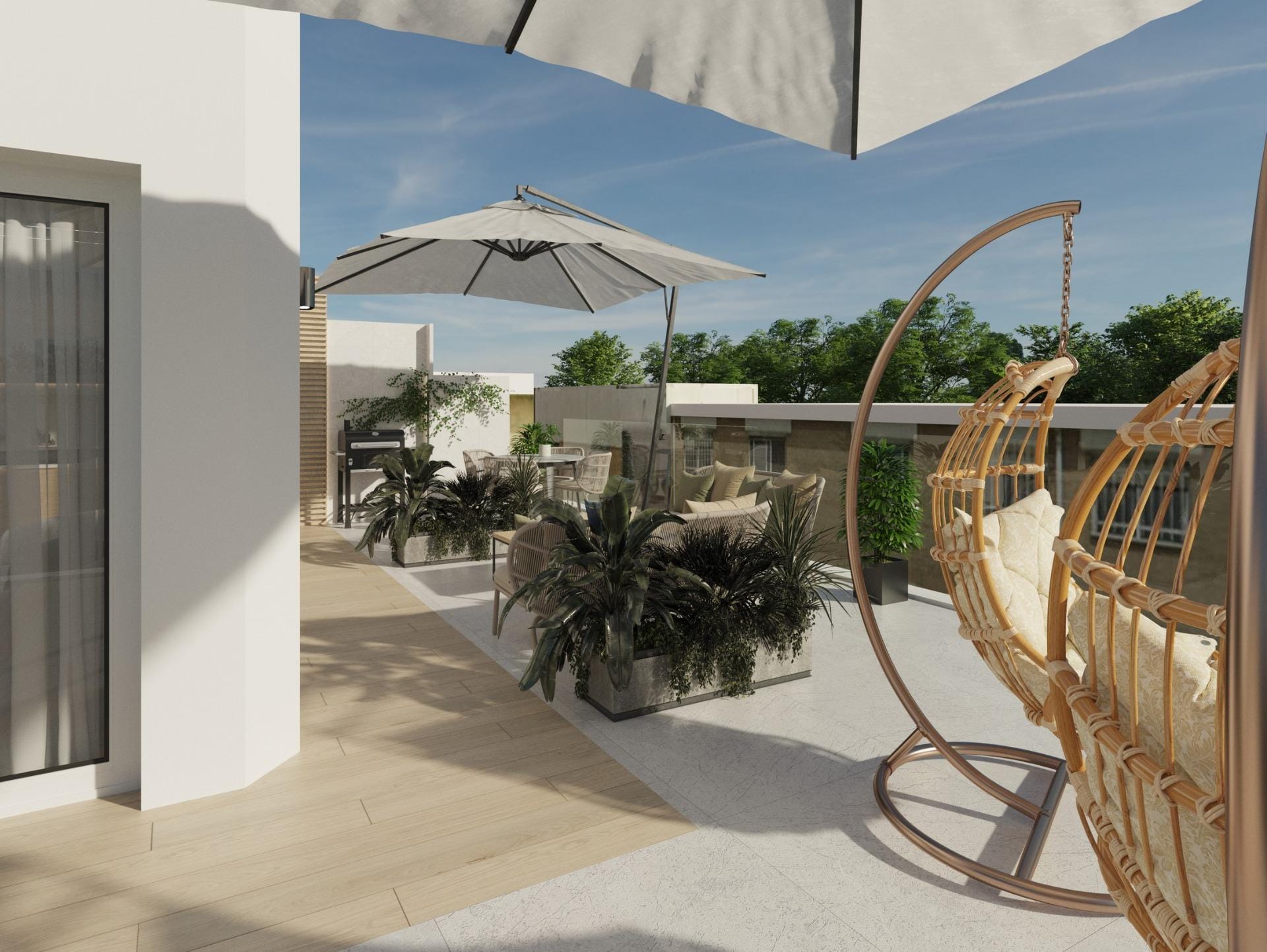Mediterranean 1 Bedroom Penthouse with Private Pool in Guardamar del Segura, Alicante