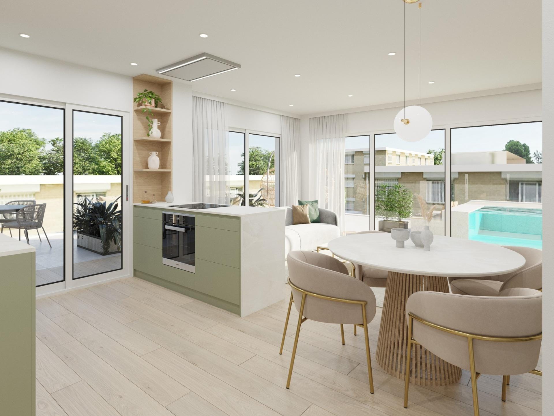 Mediterranean 1 Bedroom Penthouse with Private Pool in Guardamar del Segura, Alicante