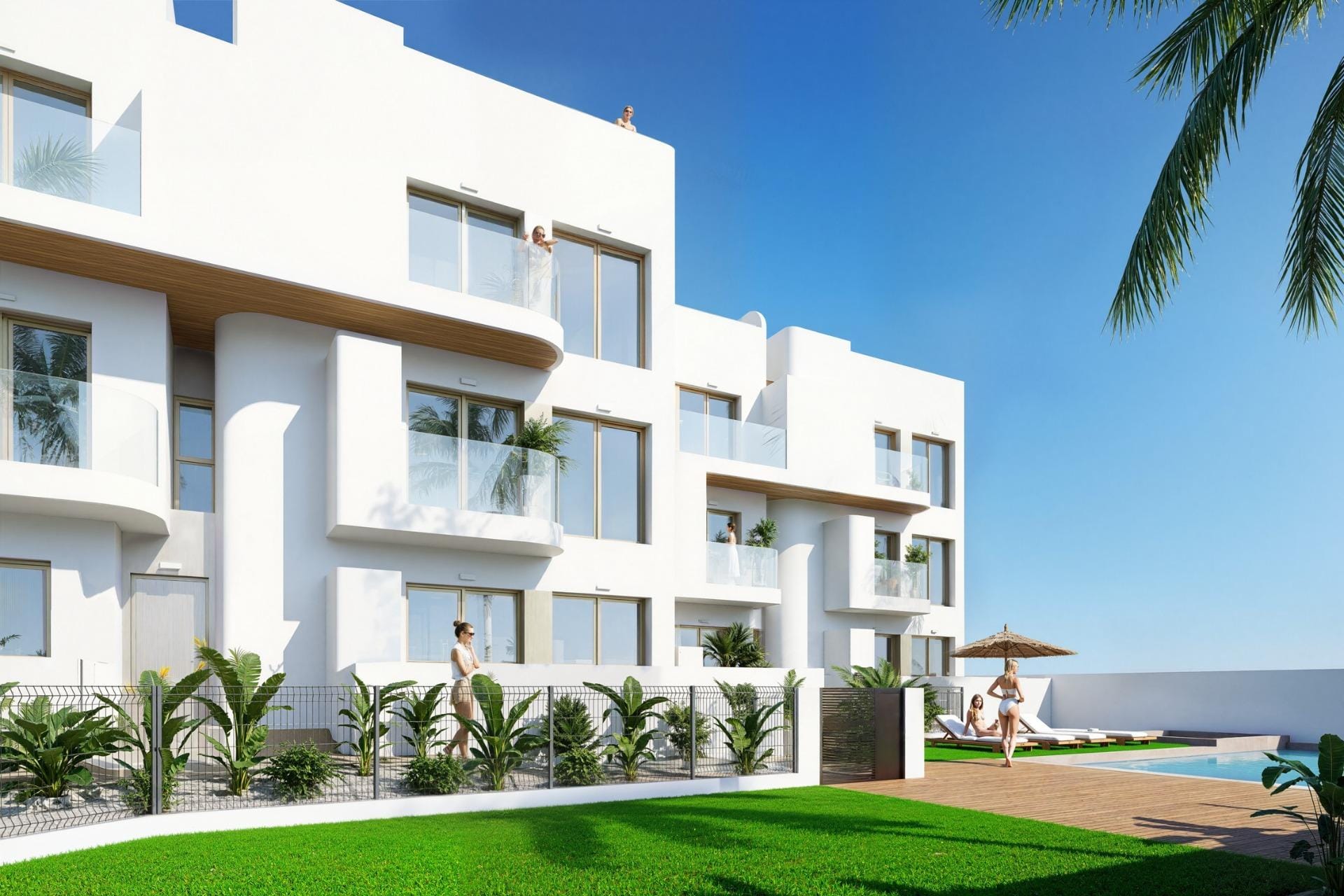 New-Build-Residential-Complex-in-Los-Alcazares-on-the-Frontline-of-Serena-Golf-5 Panoramic New Build 3 Bedroom Penthouse with Solarium in Serena Golf, Los Alcázares, Murcia
