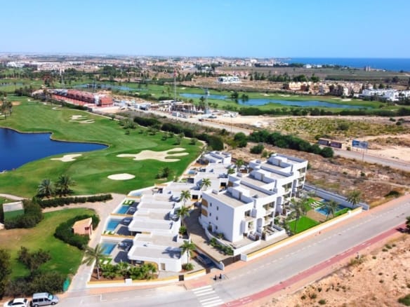 Aerial view of the development beside Serena Golf, Los Alcázares, Murcia