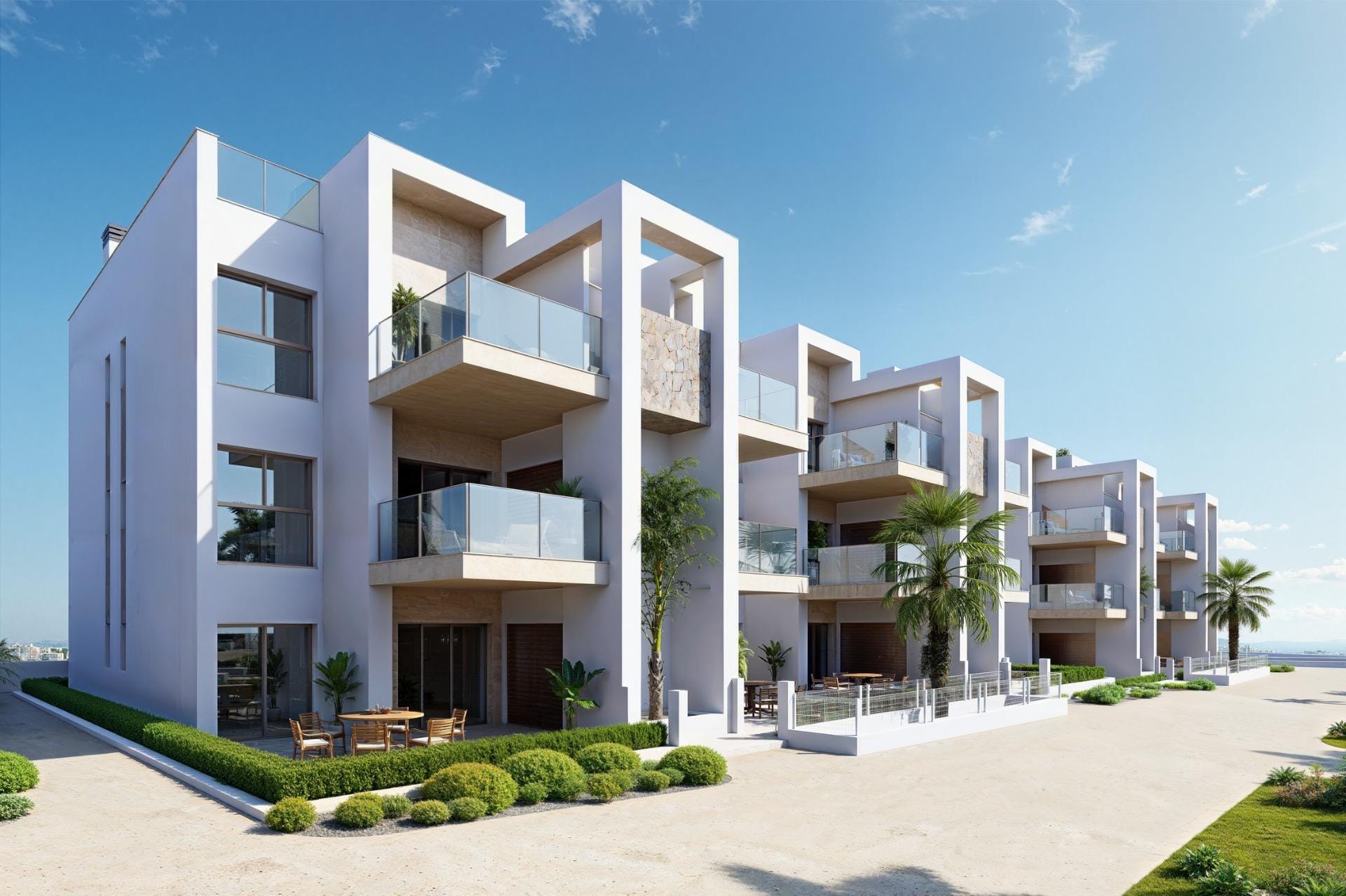 Inviting 2 Bedroom Ground Floor Apartment with Private Garden in Serena Golf, Los Alcazares, Murcia