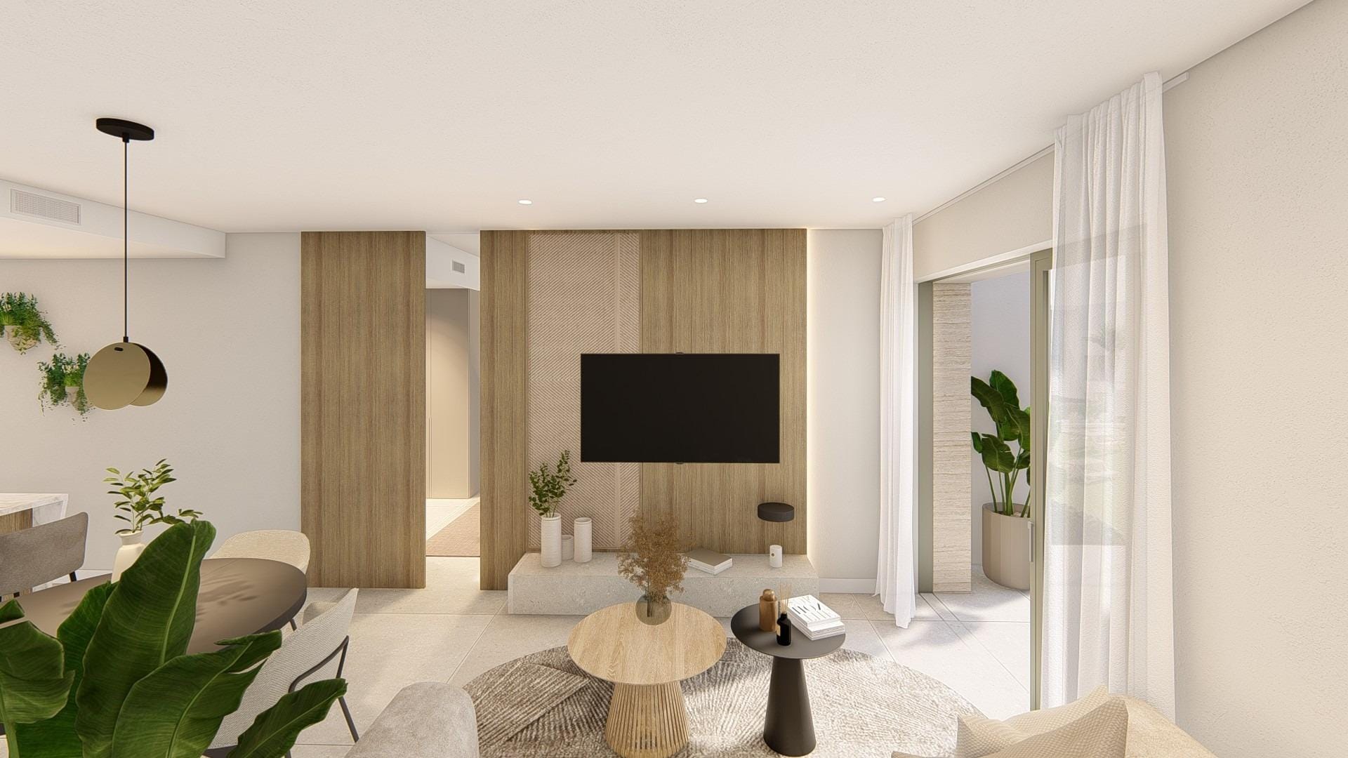 Bright New Build 3 Bedroom Apartment with Terrace in Serena Golf, Los Alcazares, Murcia