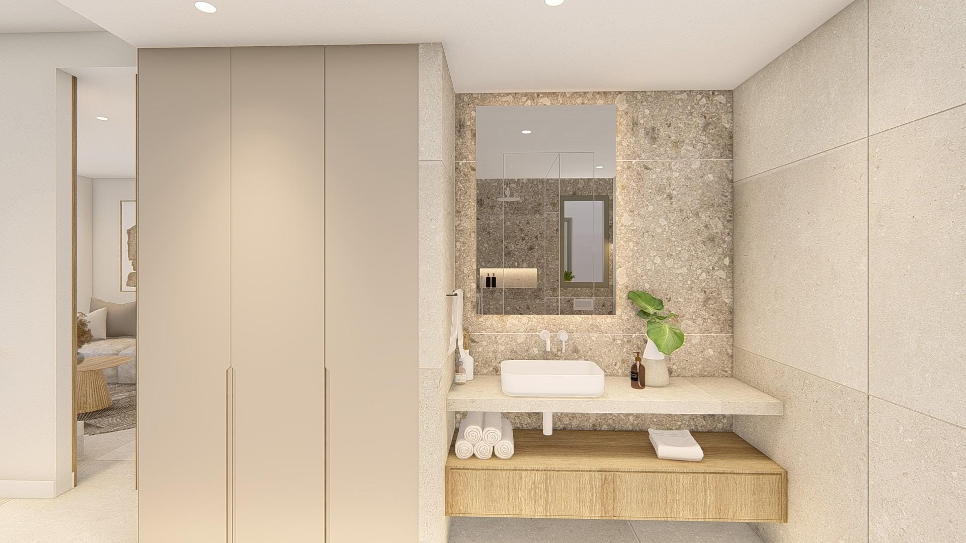 Bright New Build 3 Bedroom Apartment with Terrace in Serena Golf, Los Alcazares, Murcia