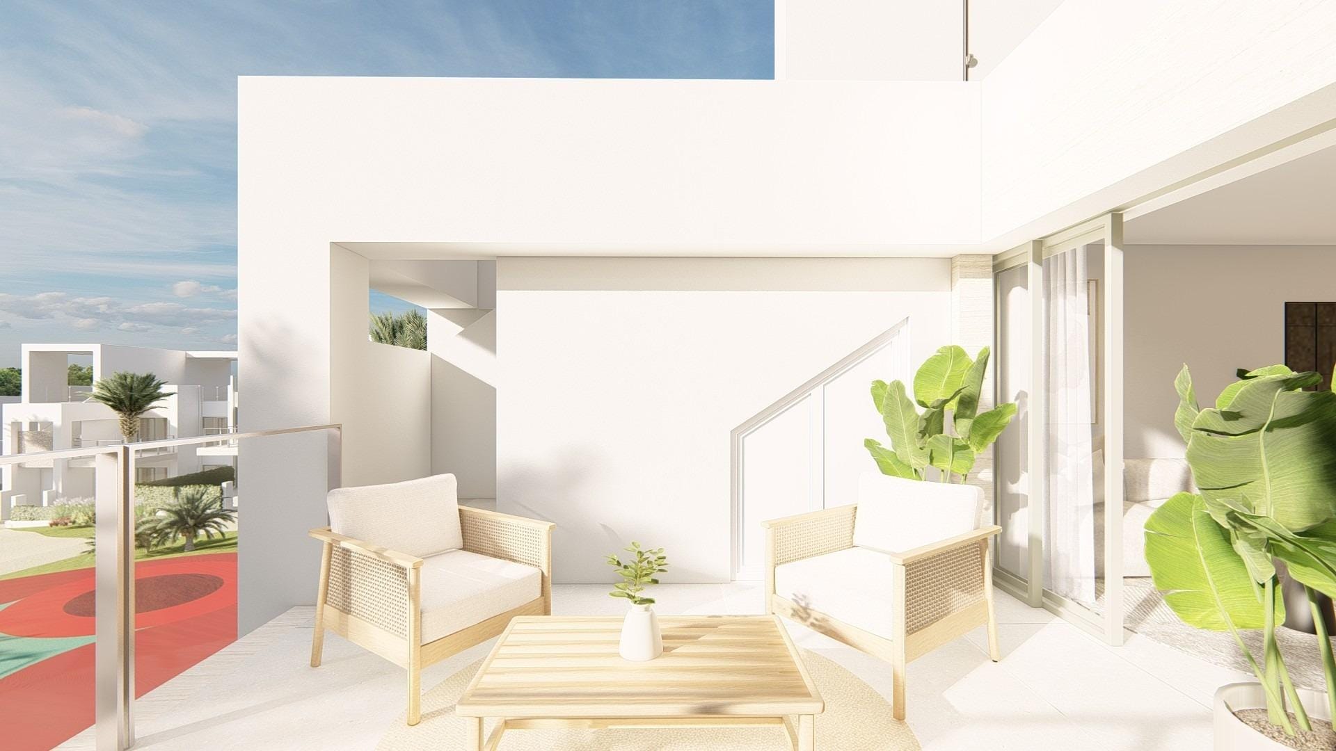 Bright New Build 3 Bedroom Apartment with Terrace in Serena Golf, Los Alcazares, Murcia