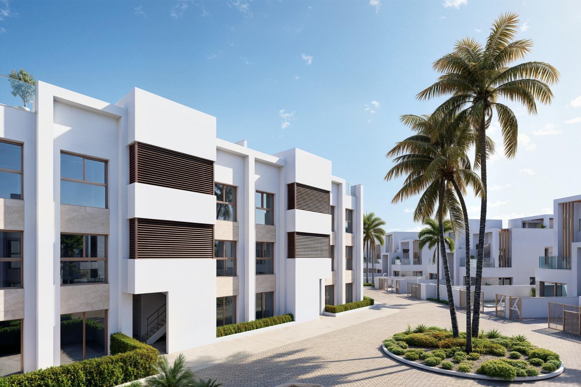 Corner 3 Bedroom Ground Floor Apartment with Wraparound Terrace in Serena Golf, Los Alcazares, Murcia