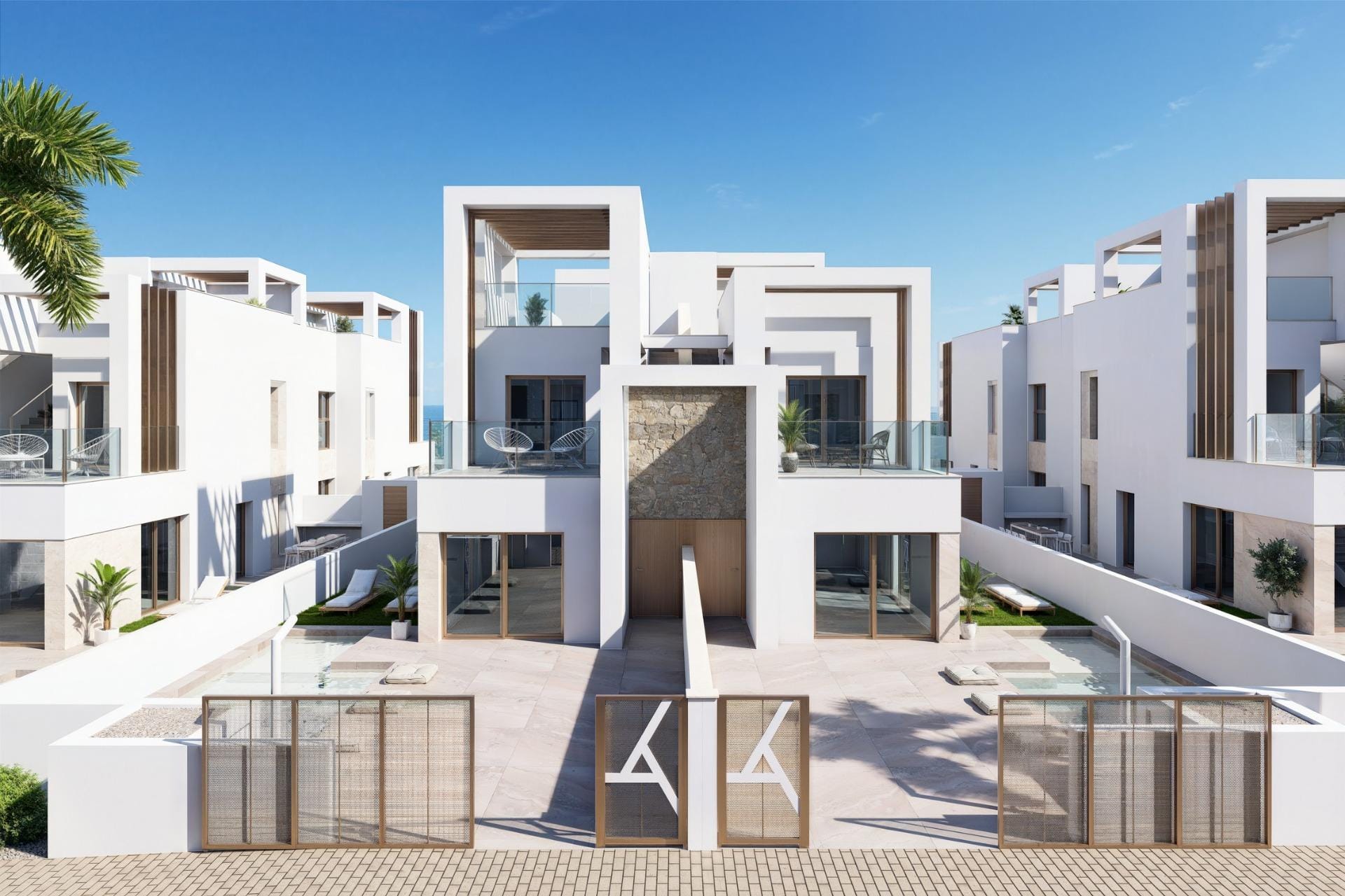 Poolside 3 Bedroom Quad with Private Solarium in Serena Golf, Los Alcazares, Murcia