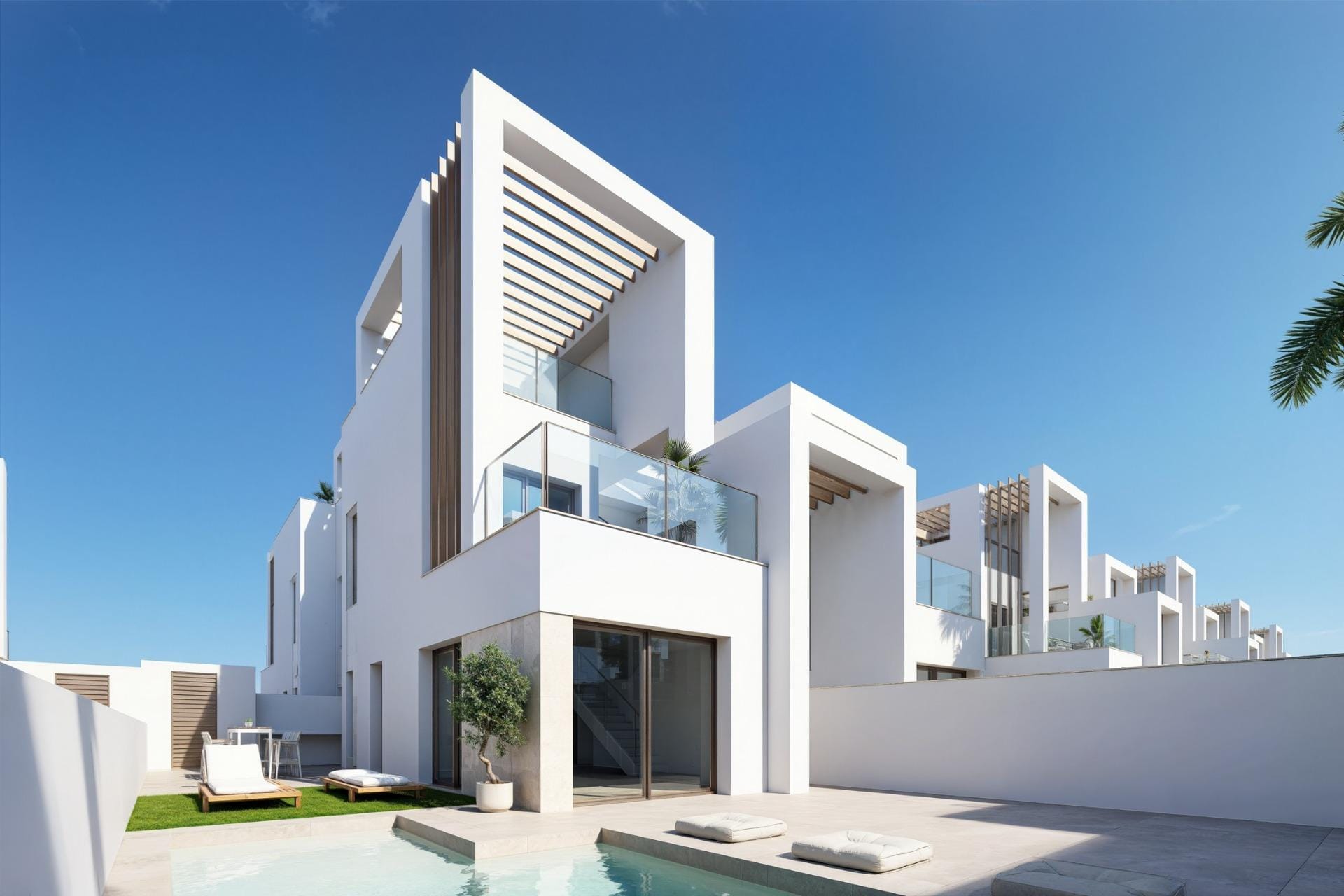 New-Build-Villas-with-Private-Pool-at-Serena-Golf-Los-Alcazares-6 Distinctive 3 Bedroom Semi-Detached Villa with Private Pool in Serena Golf, Los Alcazares, Murcia