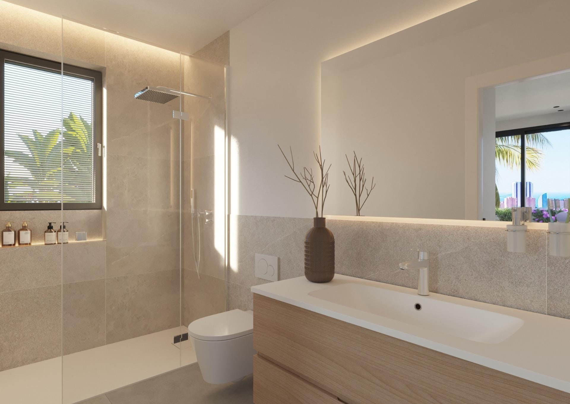 New-Villas-in-Finestrat-Luxury-Nature-and-Sea-Views-5 Light-Filled 3 Bedroom Semi-Detached House with Sea Views in Sierra Cortina, Finestrat, Alicante