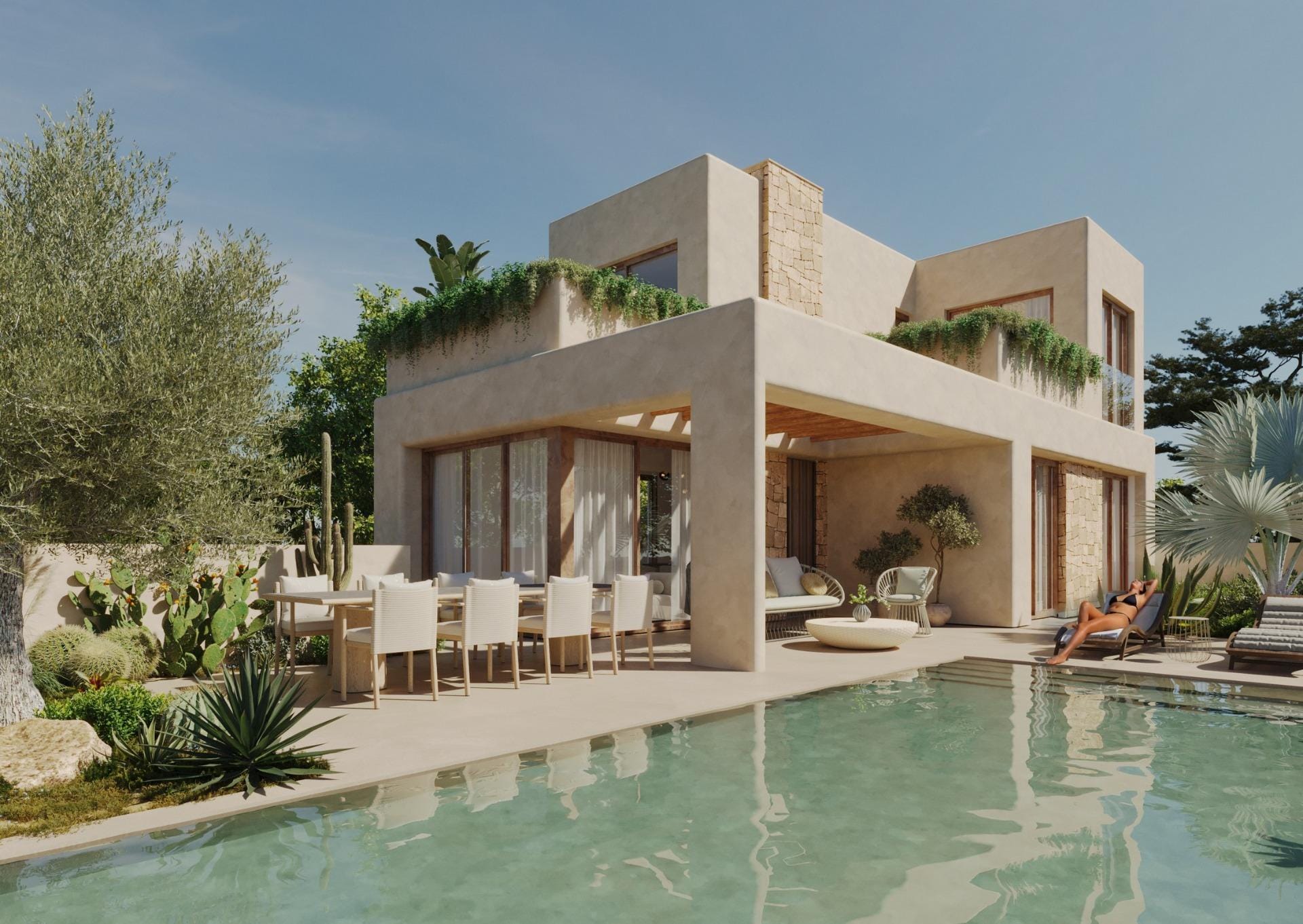 New-Villas-in-Finestrat-Luxury-Nature-and-Sea-Views-8 Spacious 5 Bedroom Villa with Sea Views in Sierra Cortina, Finestrat, Alicante