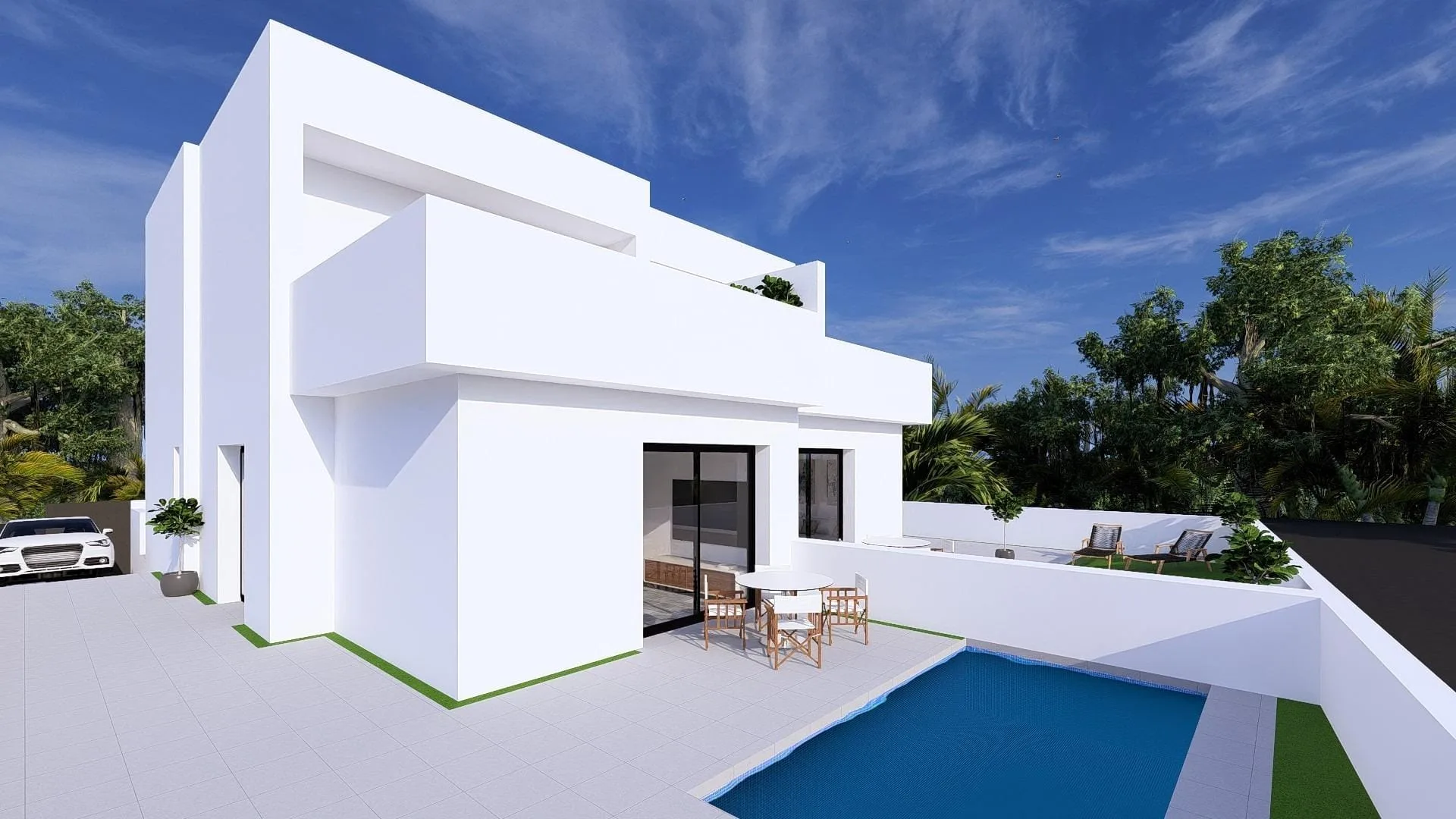 New-build-semi-detached-villas-with-private-swimming-pools-in-Daya-Nueva-Costa-Blanca-11 Ljus nybyggd parhusvilla med 3 sovrum och privat pool i Daya Nueva, Alicante