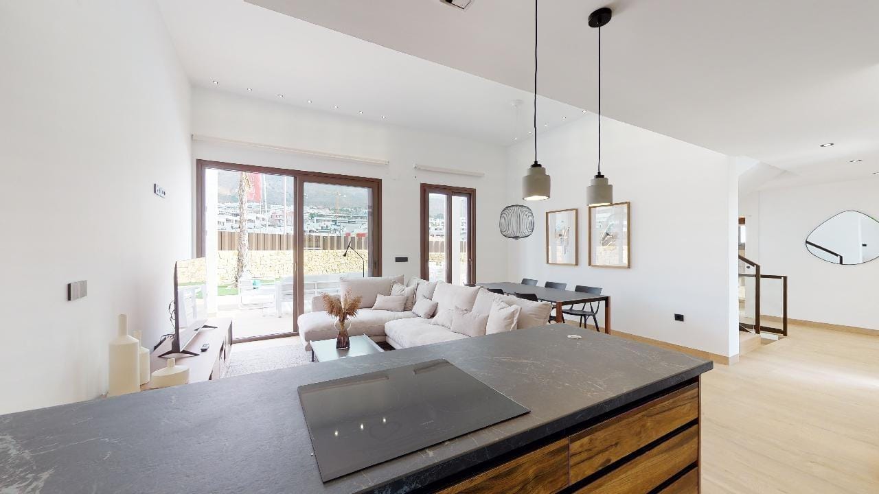 VILLAS-WITH-SEA-VIEWS-IN-FINESTRAT-10 Furnished Key Ready 5 Bedroom Villa with Sea Views in Campana Garden, Finestrat, Alicante