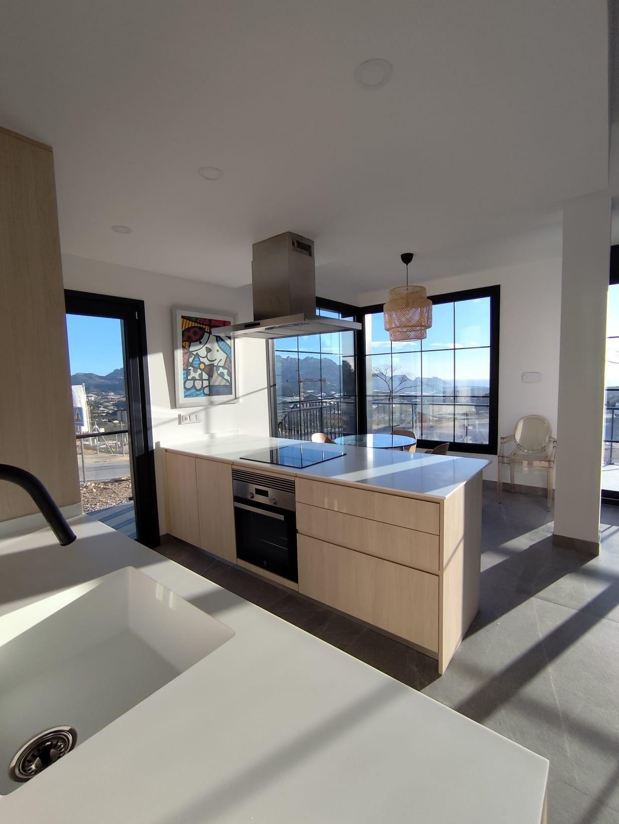 NEW-BUILD-TOWNHOUSES-IN-POLOP-6 Inviting New Build 3 Bedroom Townhouse with Private Pool and Solarium in Polop, Alicante