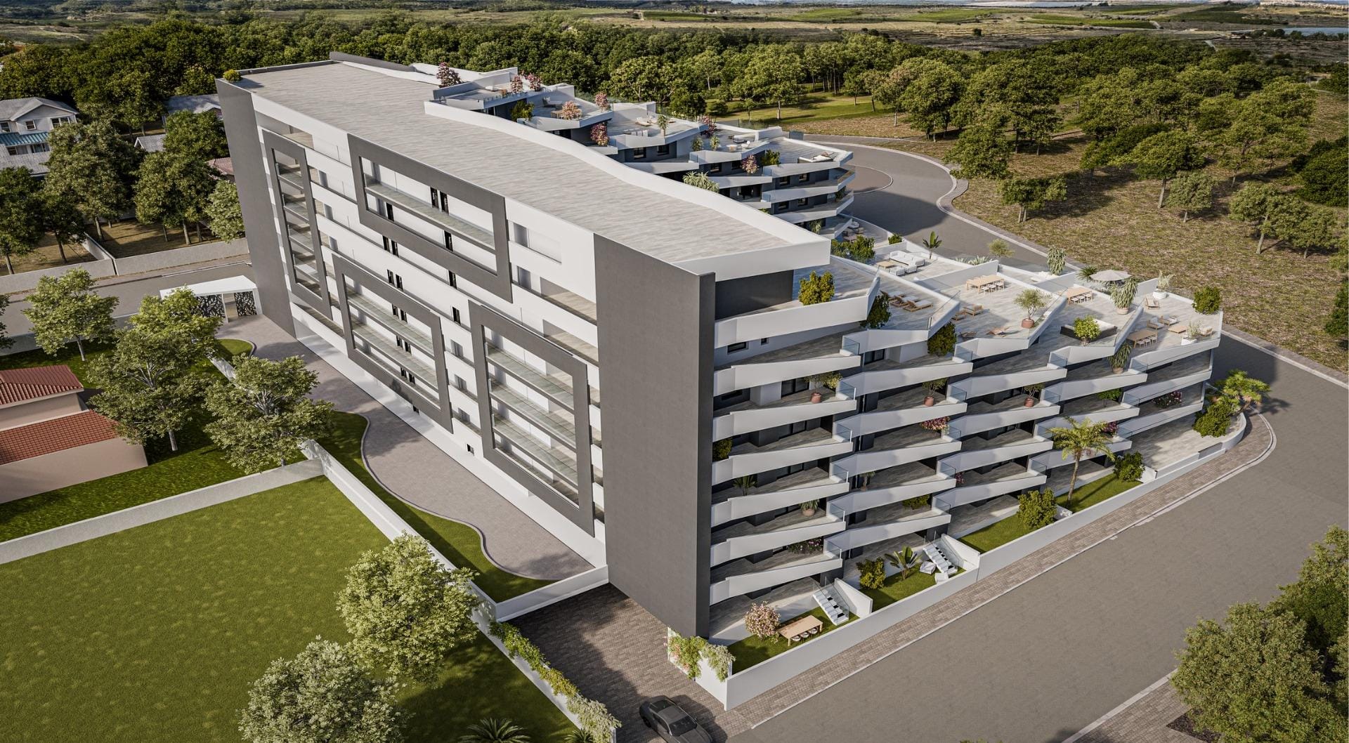 New-Build-Apartments-with-Pool-in-San-Miguel-de-Salinas-12 Open-Plan 2 Bedroom First Floor Apartment with Terrace in San Miguel de Salinas, Alicante