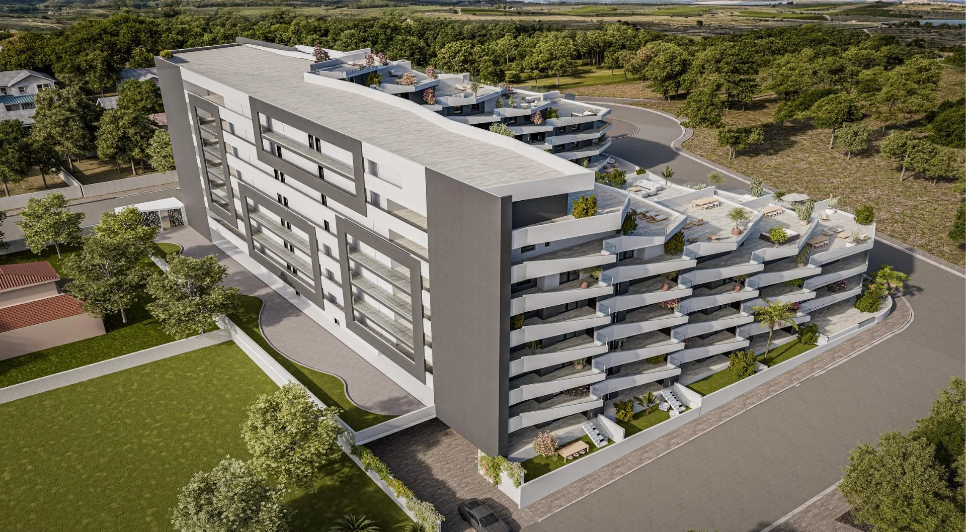 New-Build-Apartments-with-Pool-in-San-Miguel-de-Salinas-12 Moderne Wohnung mit 3 Schlafzimmern im ersten Obergeschoss und großer Terrasse in San Miguel de Salinas, Alicante