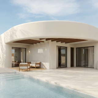 Rendering of a contemporary villa at La Finca Golf in Algorfa, Costa Blanca